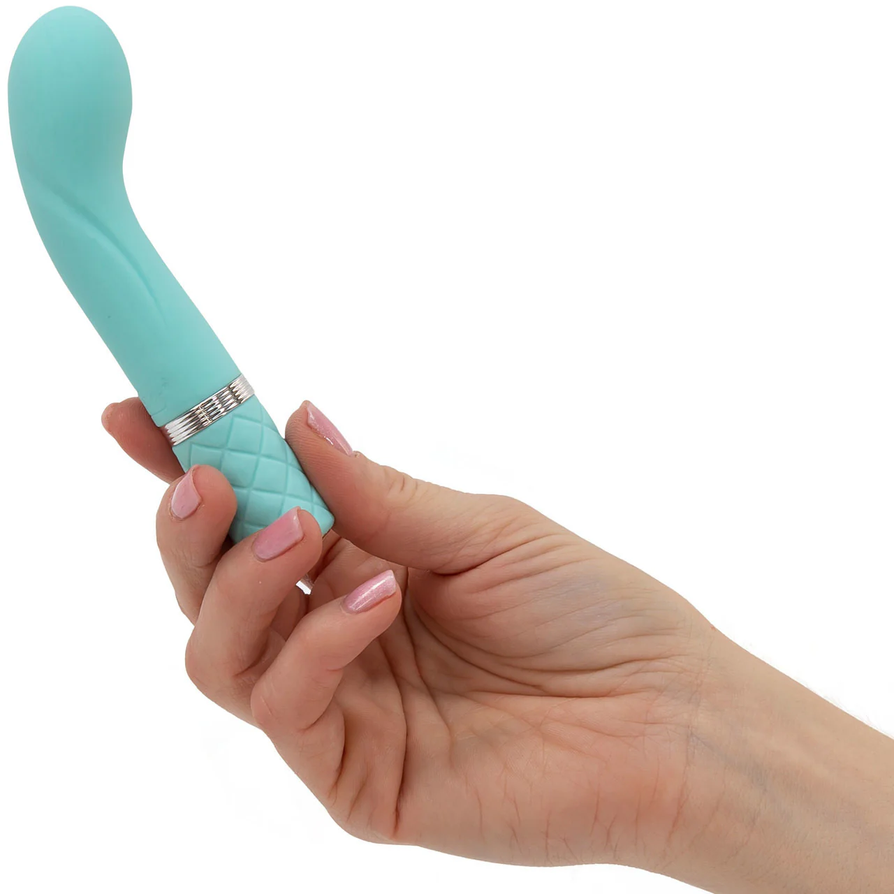 Pillow Talk Racy Silicone Rechargeable G-Spot Vibrator - Teal - Image 6