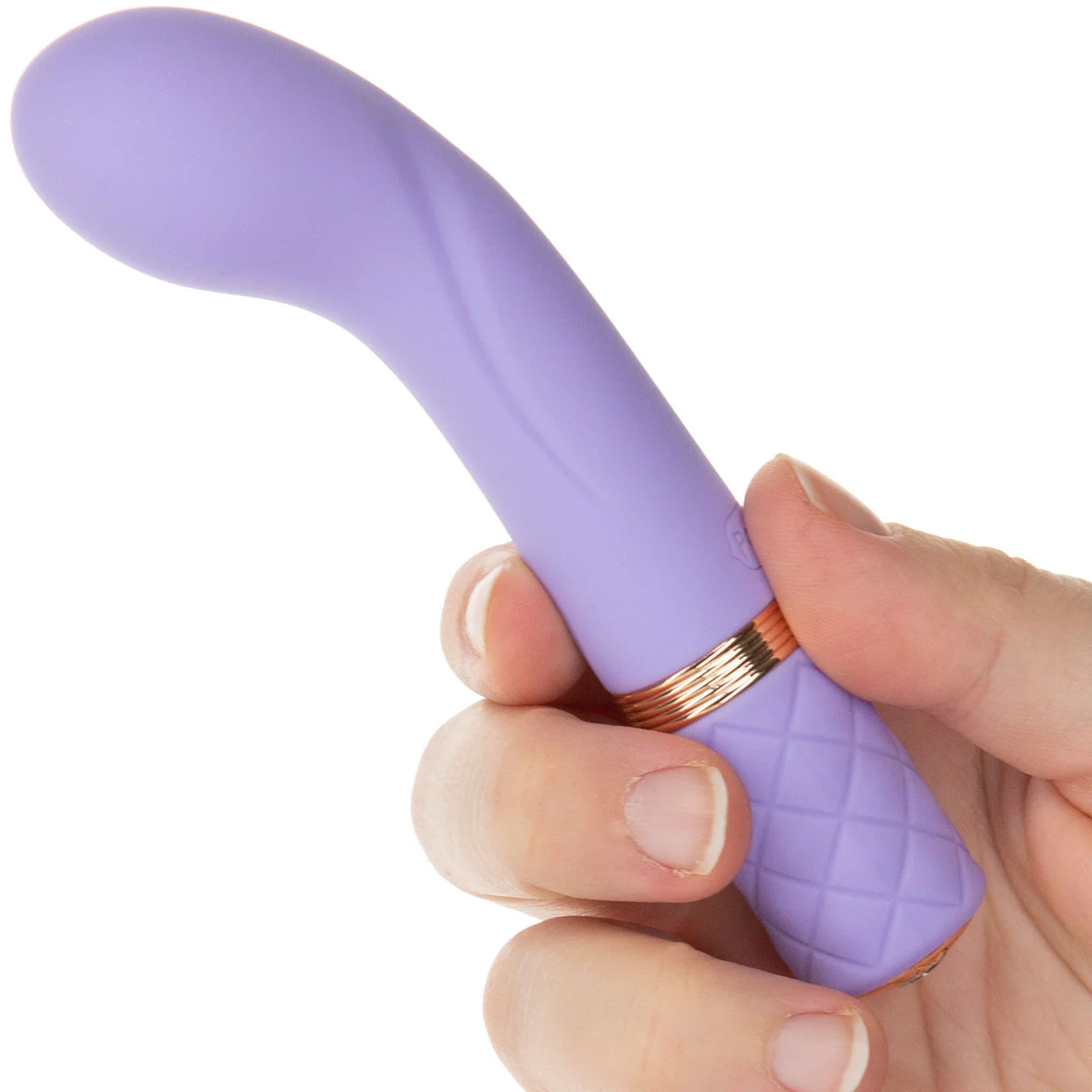 Pillow Talk Racy Special Edition Silicone G-Spot Vibrator - Purple & Rose Gold - Image 4