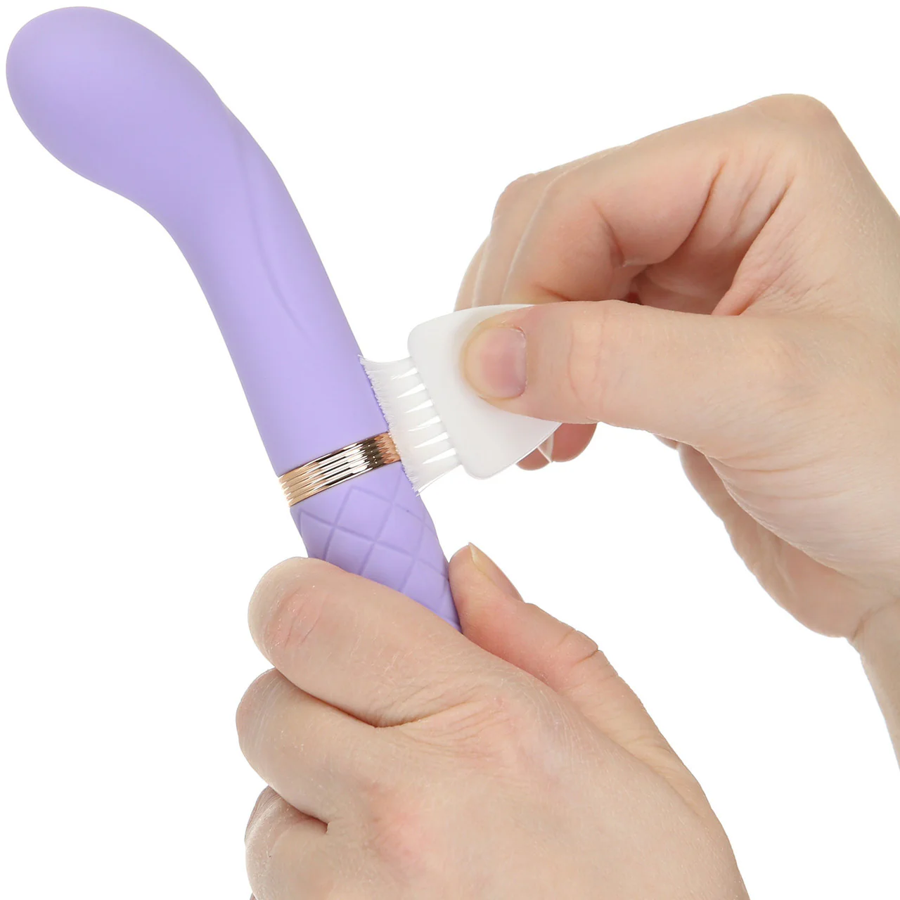 Pillow Talk Racy Special Edition Silicone G-Spot Vibrator - Purple & Rose Gold - Image 5