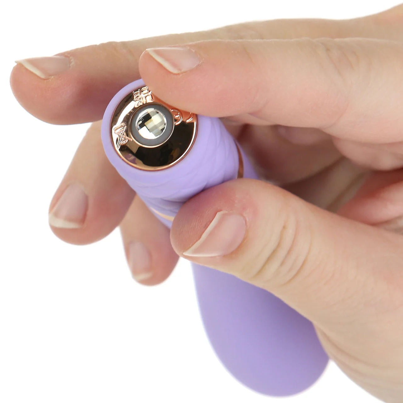 Pillow Talk Racy Special Edition Silicone G-Spot Vibrator - Purple & Rose Gold - Image 6