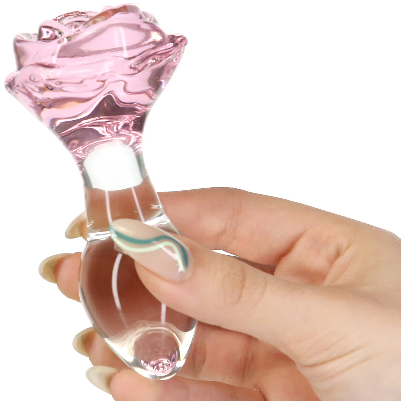Pillow Talk Rosy Glass Anal Plug - Image 4