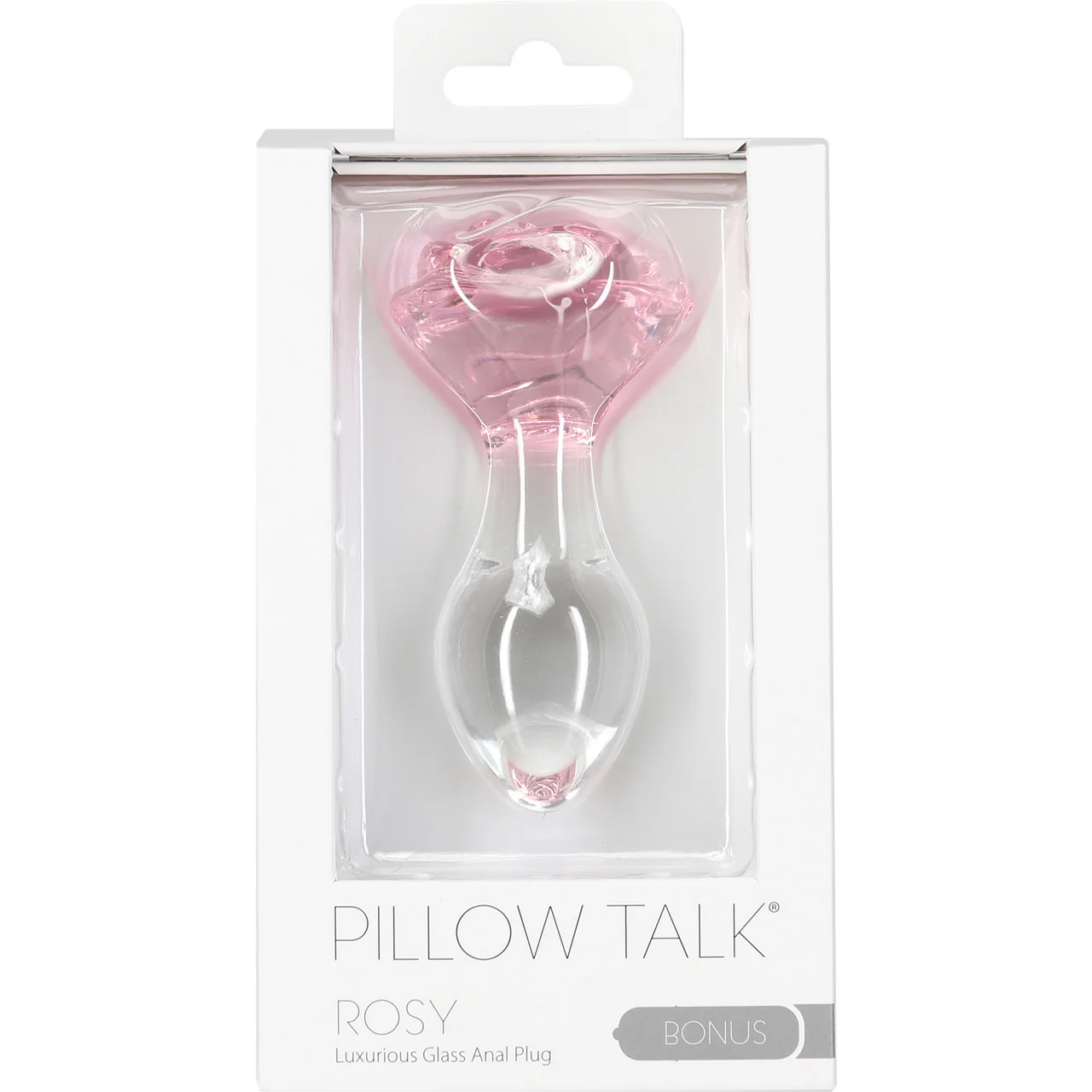 Pillow Talk Rosy Glass Anal Plug - Image 7