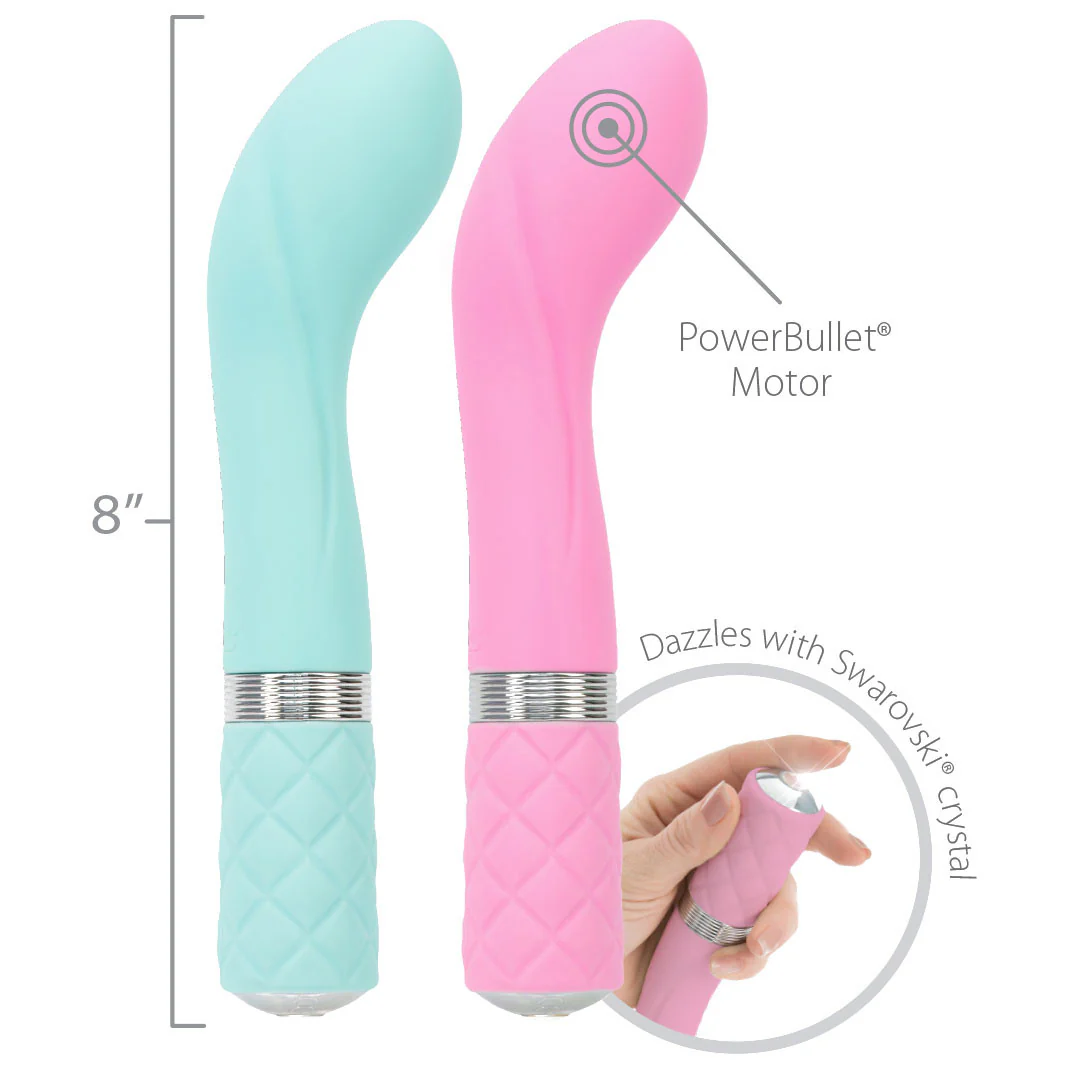 Pillow Talk Sassy Silicone Rechargeable G-Spot Vibrator - Teal - Image 3