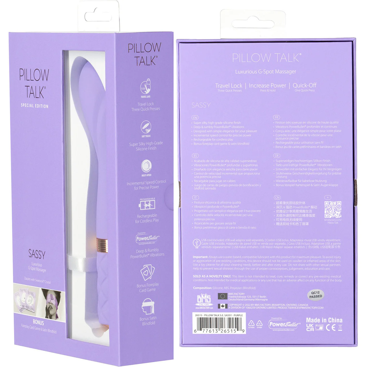 Pillow Talk Sassy Special Edition Silicone G-Spot Vibrator - Purple & Rose Gold - Image 11