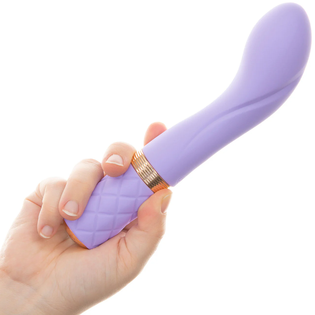 Pillow Talk Sassy Special Edition Silicone G-Spot Vibrator - Purple & Rose Gold - Image 2