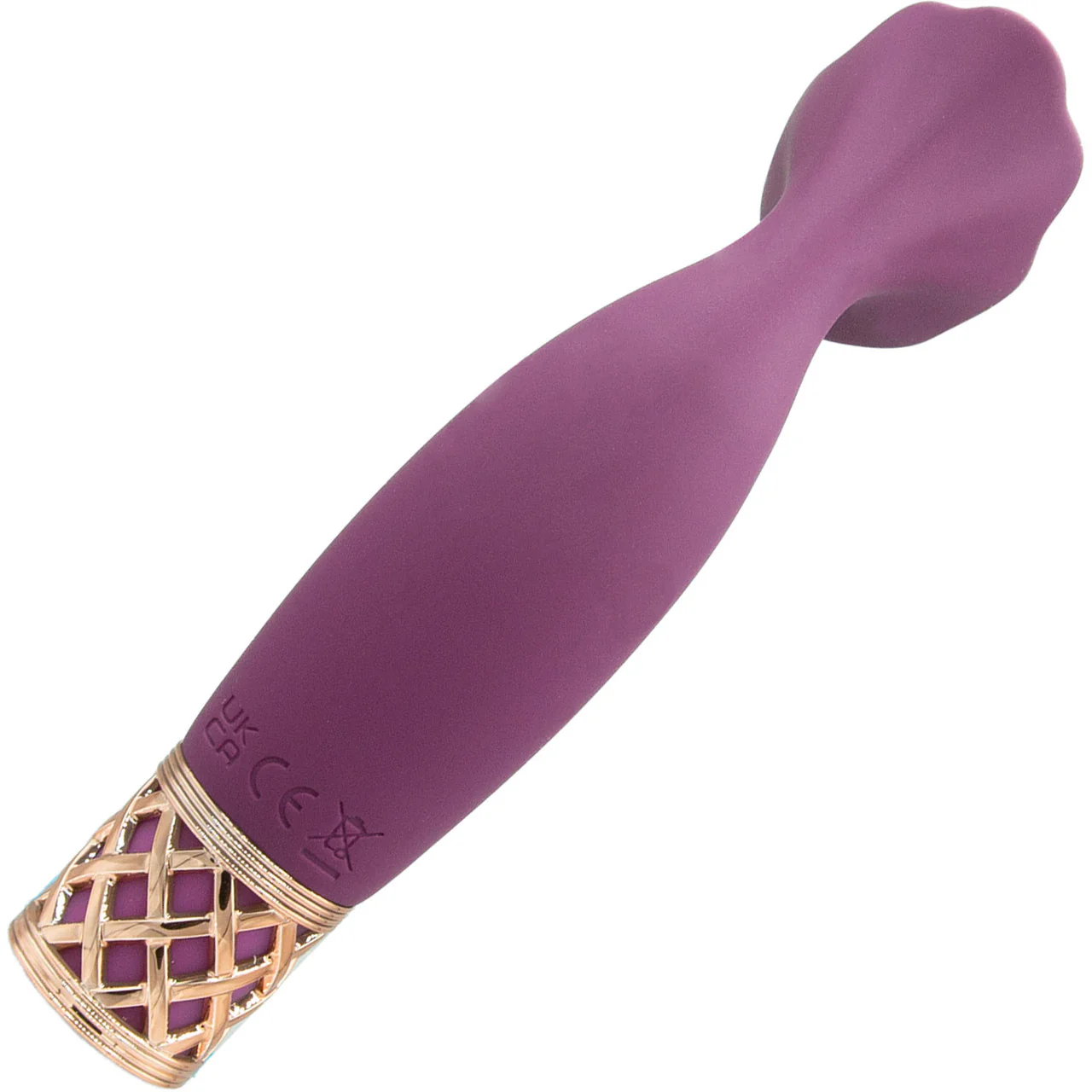 Pillow Talk Secrets Passion Rechargeable Silicone Clitoral Massager - Wine & Rose Gold - Image 3