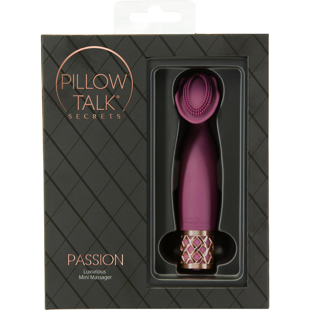 Pillow Talk Secrets Passion Rechargeable Silicone Clitoral Massager - Wine & Rose Gold - Image 7
