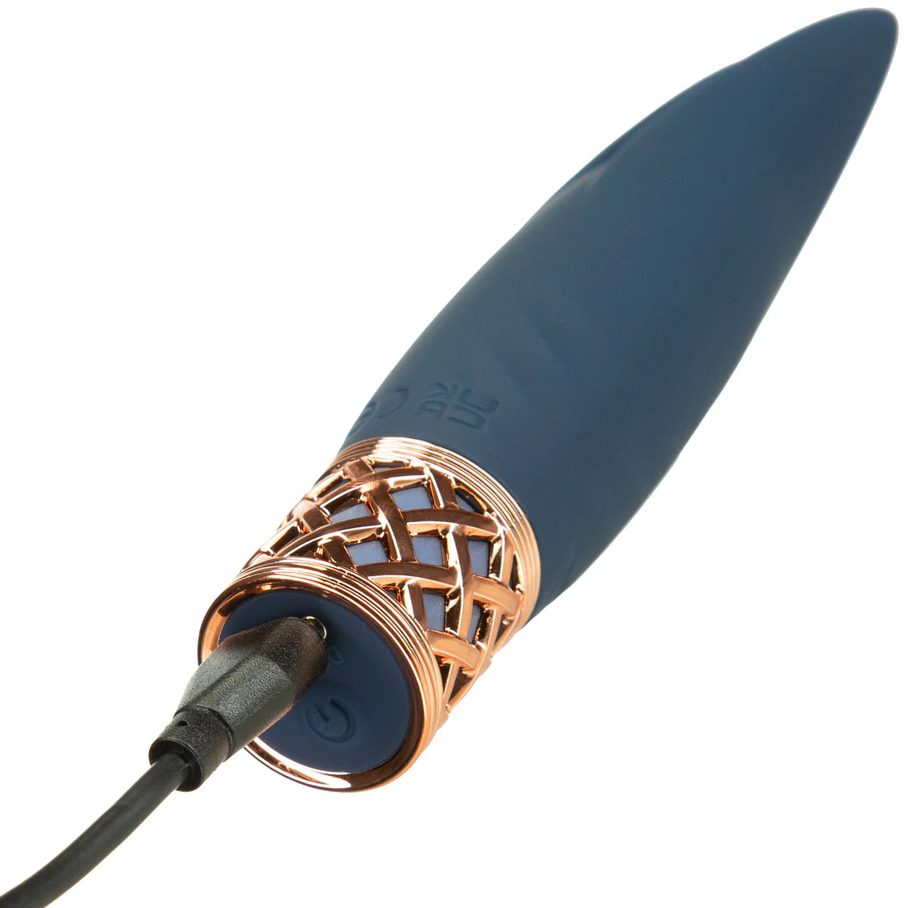 Pillow Talk Secrets Playful Rechargeable Silicone Clitoral Massager - Blue & Rose Gold - Image 4