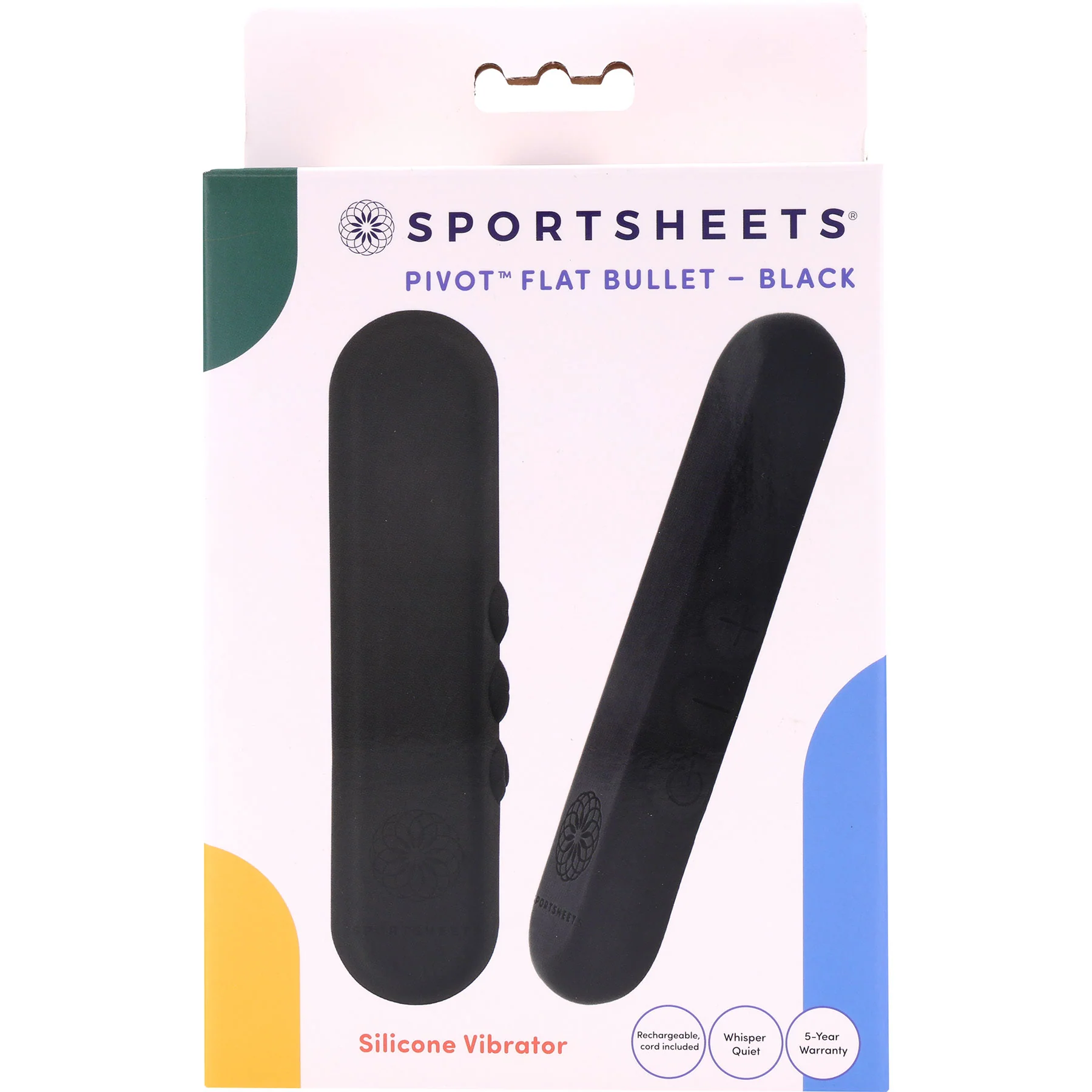 Pivot Flat Rechargeable Silicone Bullet By Sportsheets - Image 11