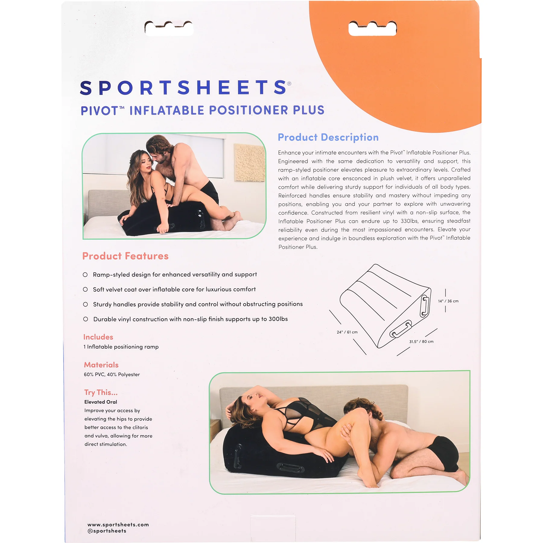Pivot Inflatable Positioner Plus By Sportsheets - Image 20