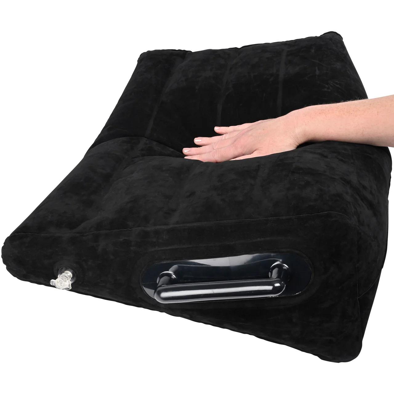 Pivot Inflatable Positioner Sex Pillow With Handles By Sportsheets - Black - Image 15