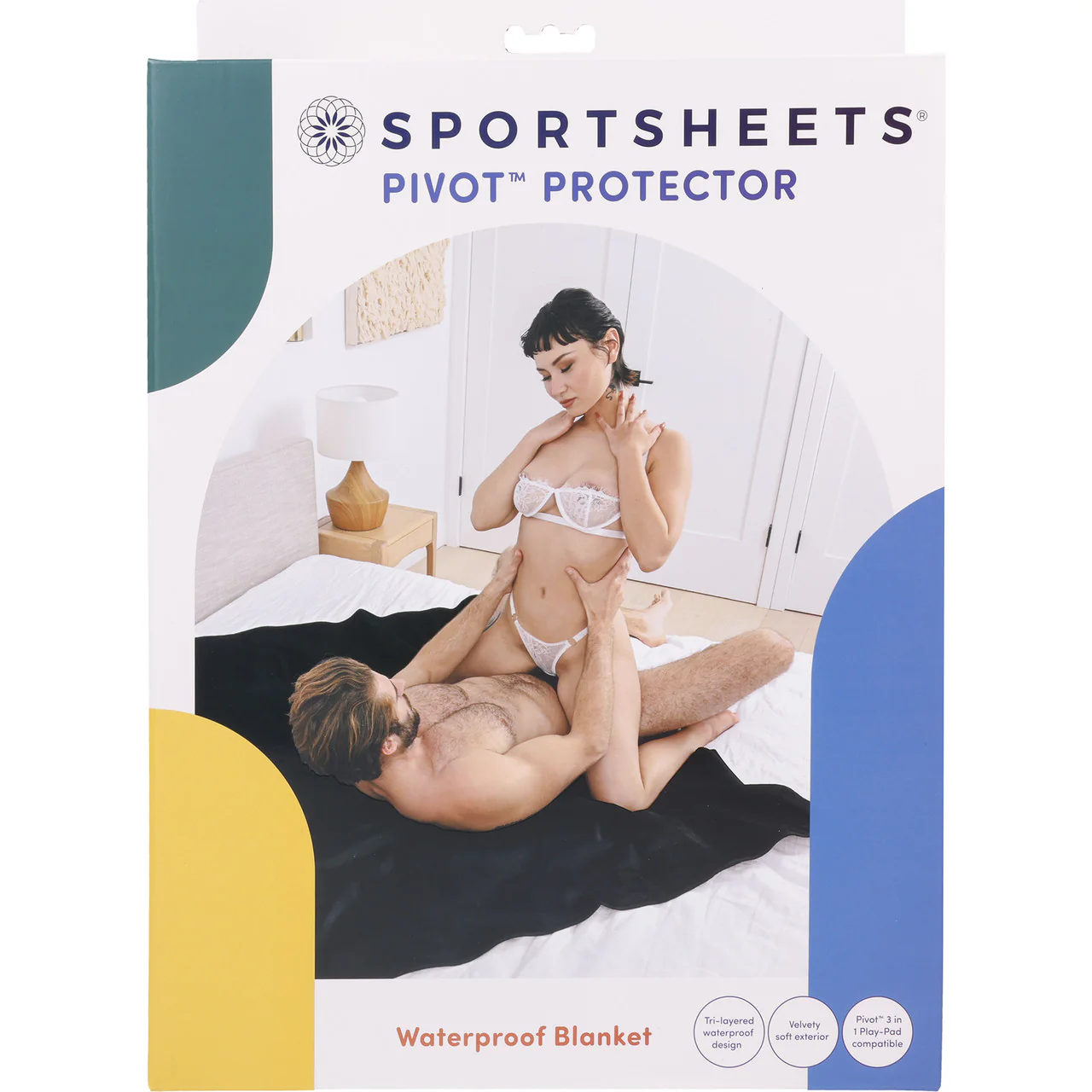 Pivot Protector Waterproof Sensual Blanket By Sportsheets - Black 50" x 60" - Image 17