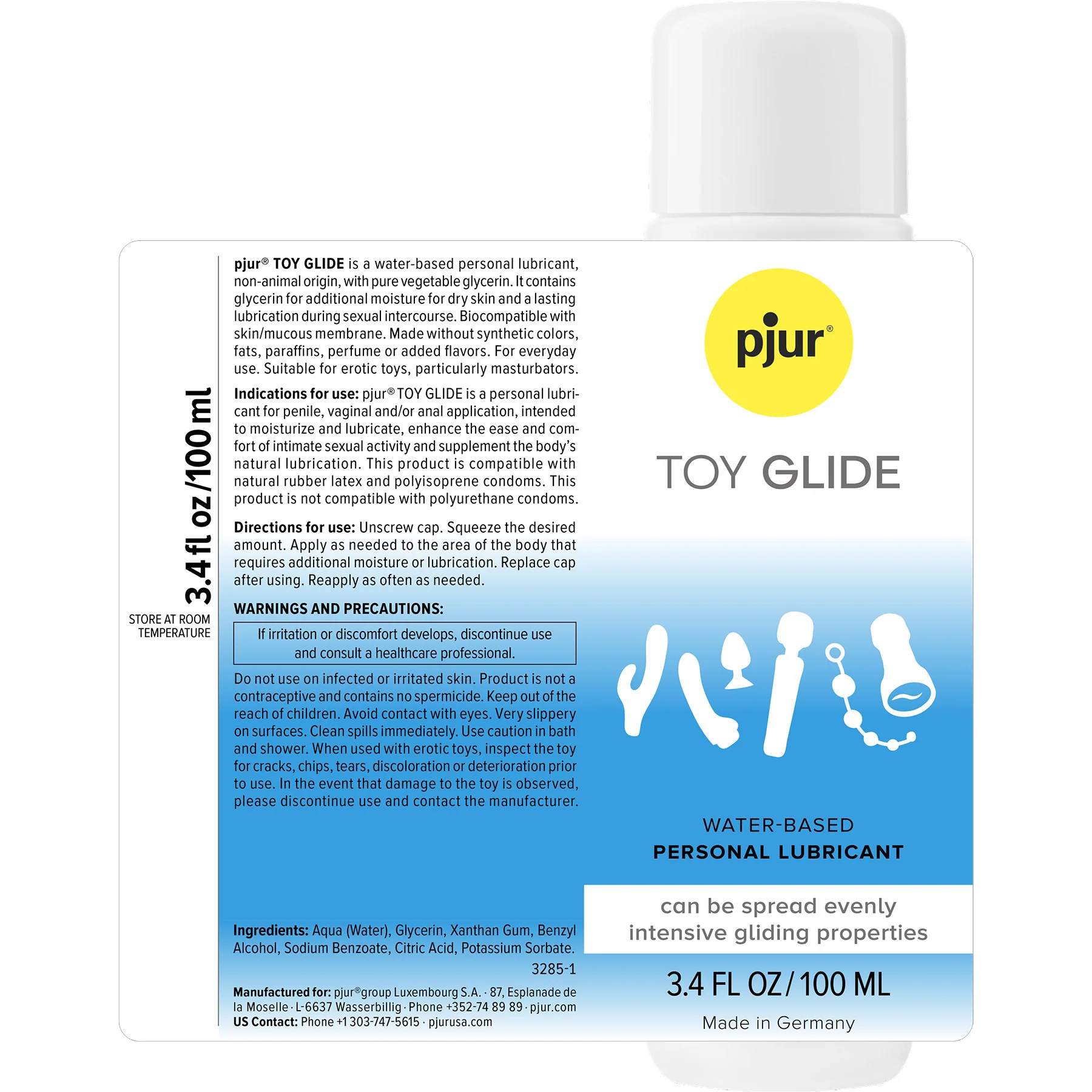 pjur® TOY GLIDE Water-Based Personal Lubricant 3.4 fl oz / 100mL - Image 2