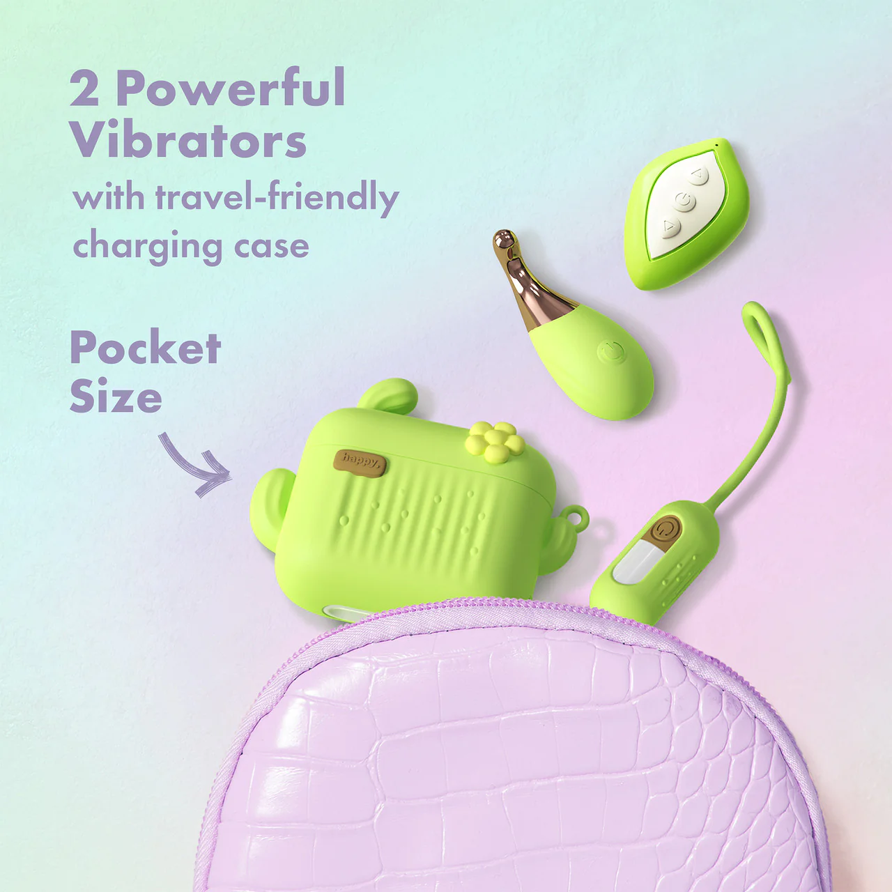 Play With Me Blooming Bliss Mini Pinpoint Wand & Egg Vibrators With Charging Case & Remote By Blush - Image 6