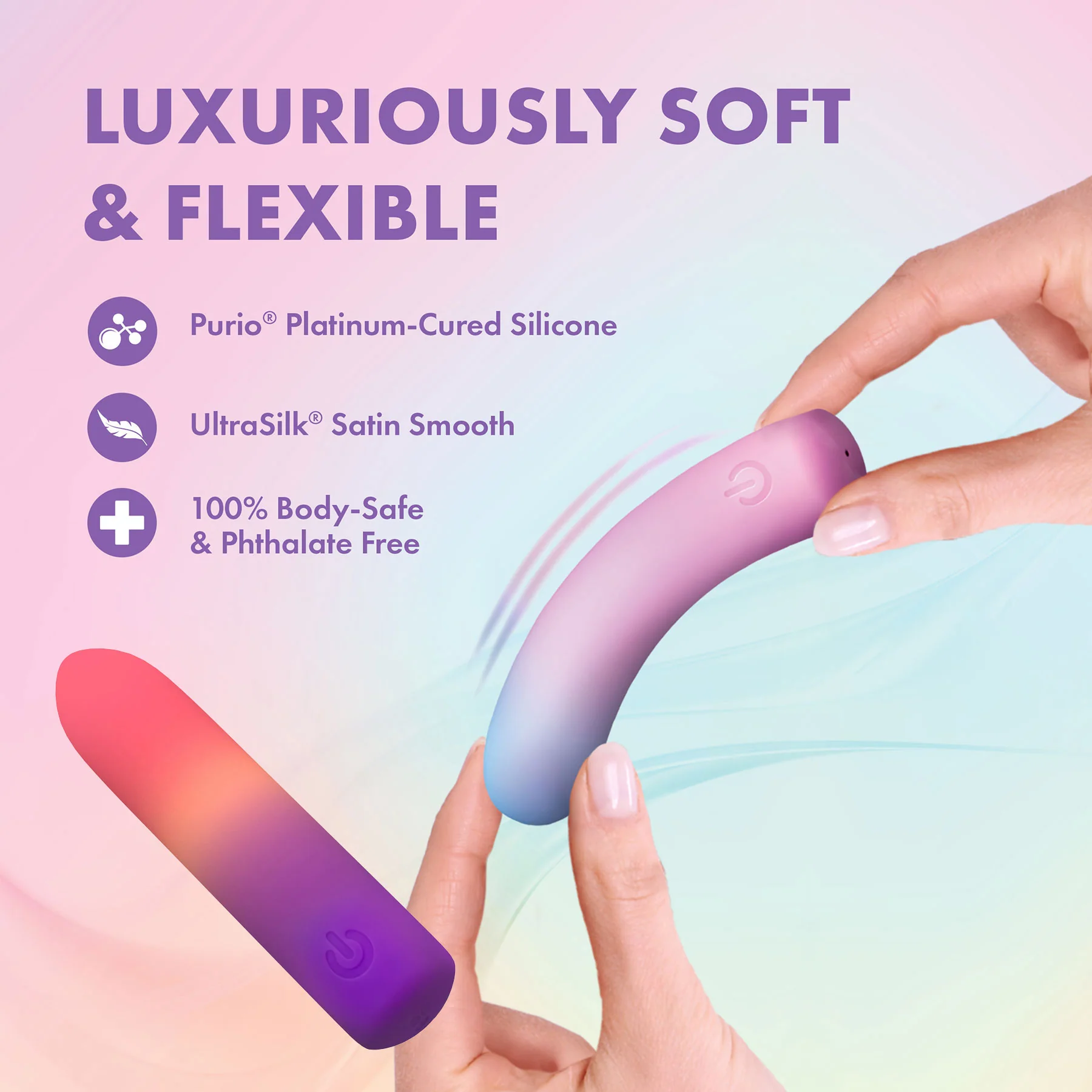 Play With Me Bullet Rechargeable Silicone Vibrator By Blush - Image 2