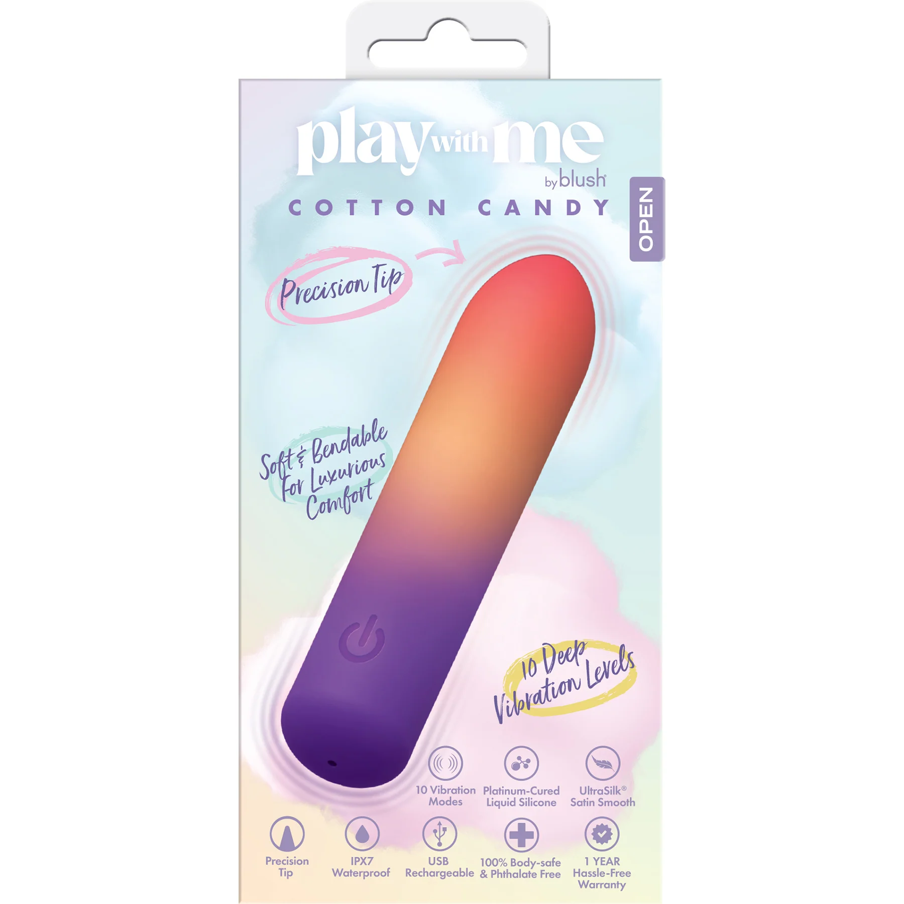 Play With Me Bullet Rechargeable Silicone Vibrator By Blush - Image 25