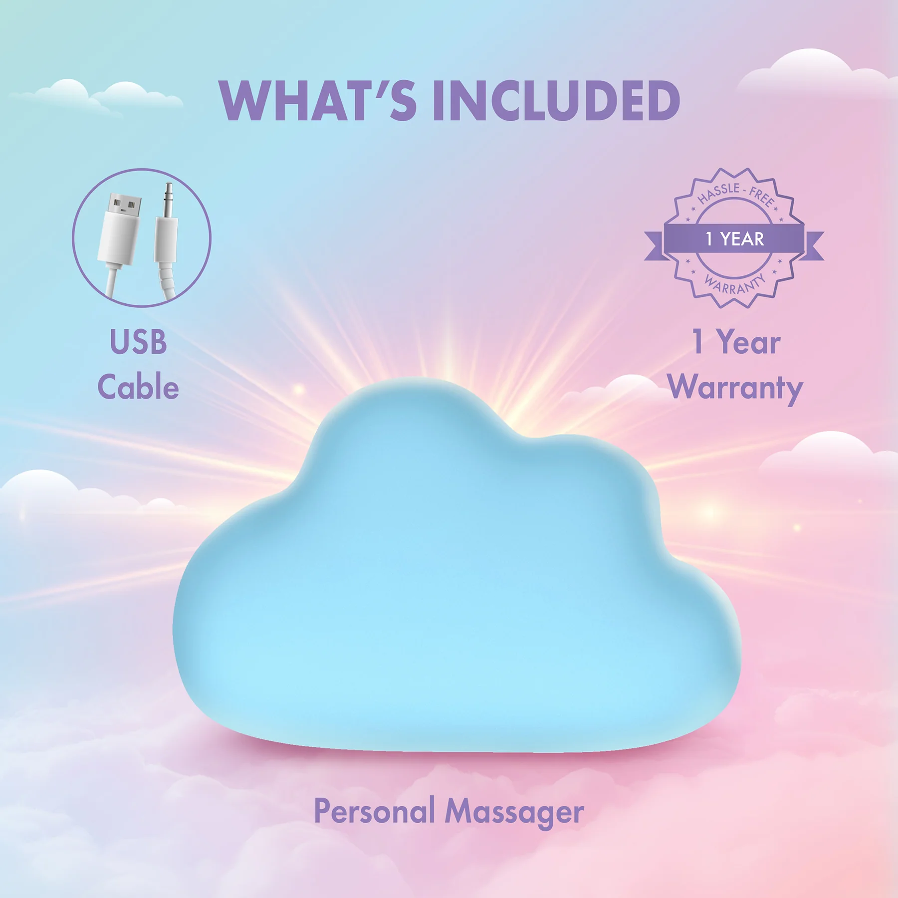 Play With Me Cuddle Cloud Silicone Rechargeable Clitoral Stimulator By Blush - Image 12