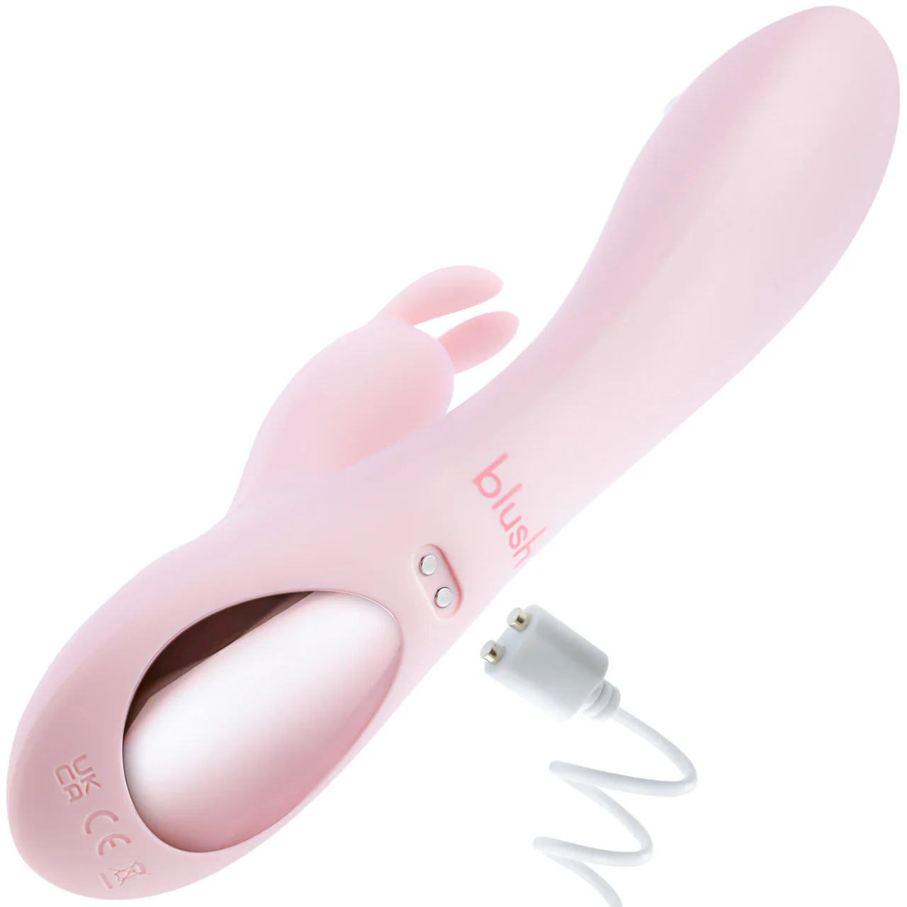 Play With Me Fairy Flutter Rechargeable Silicone Rabbit Vibrator With G-Spot Rotating Beads By Blush - Image 5