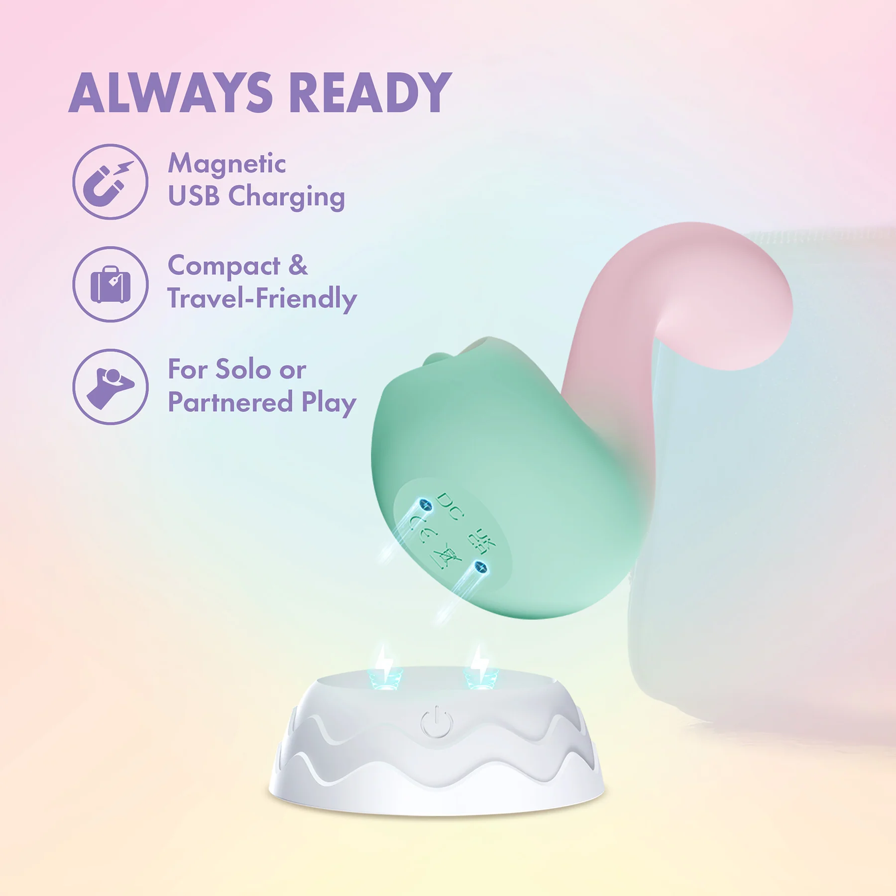 Play With Me Melody Dual-Ended Silicone Clitoral Stimulation Vibrator By Blush - Image 10