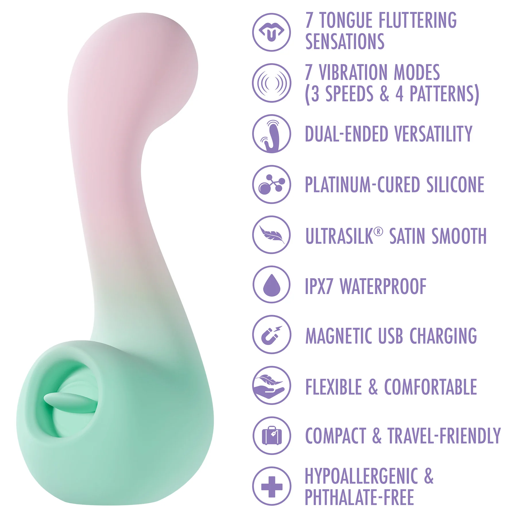 Play With Me Melody Dual-Ended Silicone Clitoral Stimulation Vibrator By Blush - Image 11