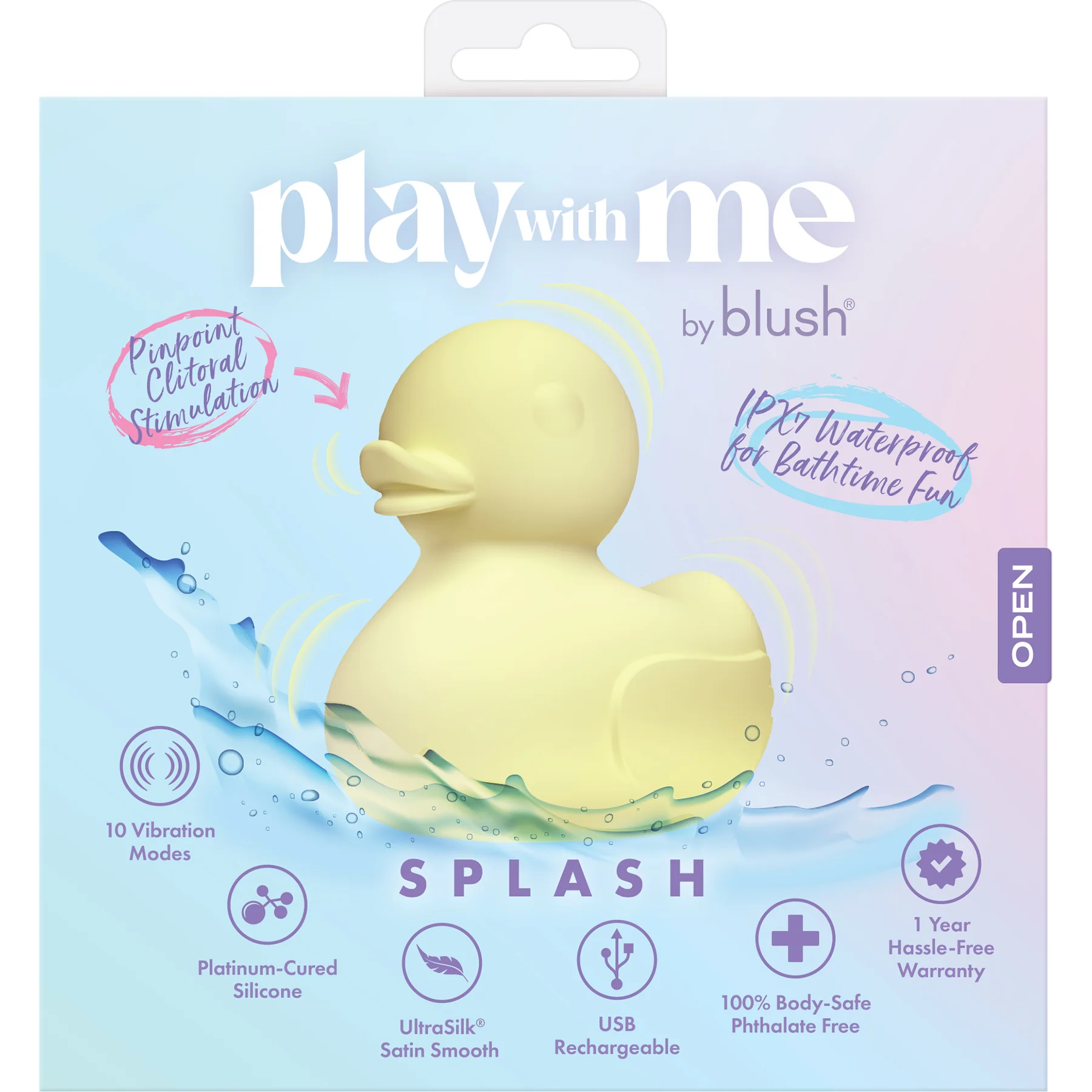 Play With Me Splash Ducky Rechargeable Silicone Vibrator By Blush - Image 17