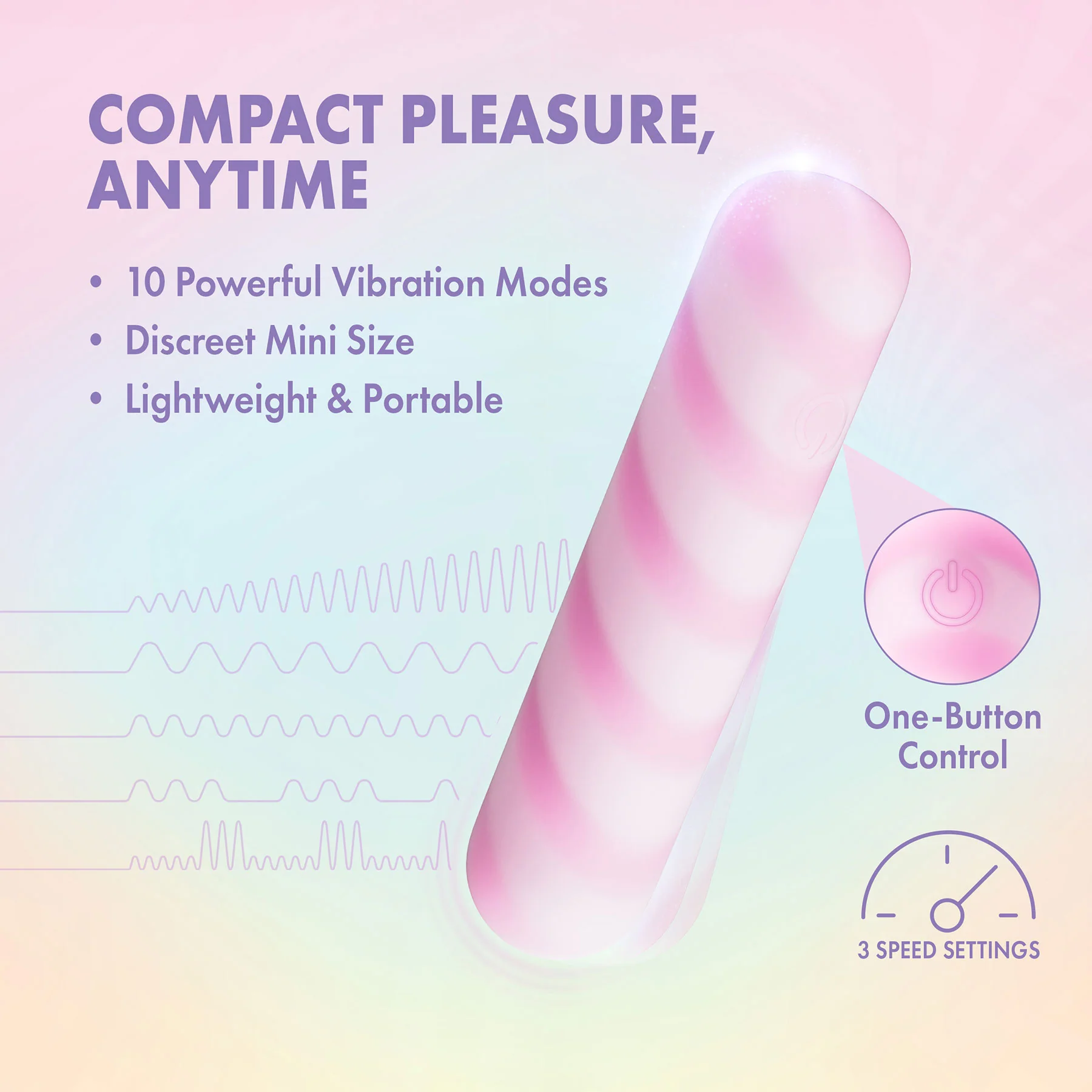 Play With Me Sugar Crush Rechargeable Silicone Bullet Vibrator By Blush - Image 4
