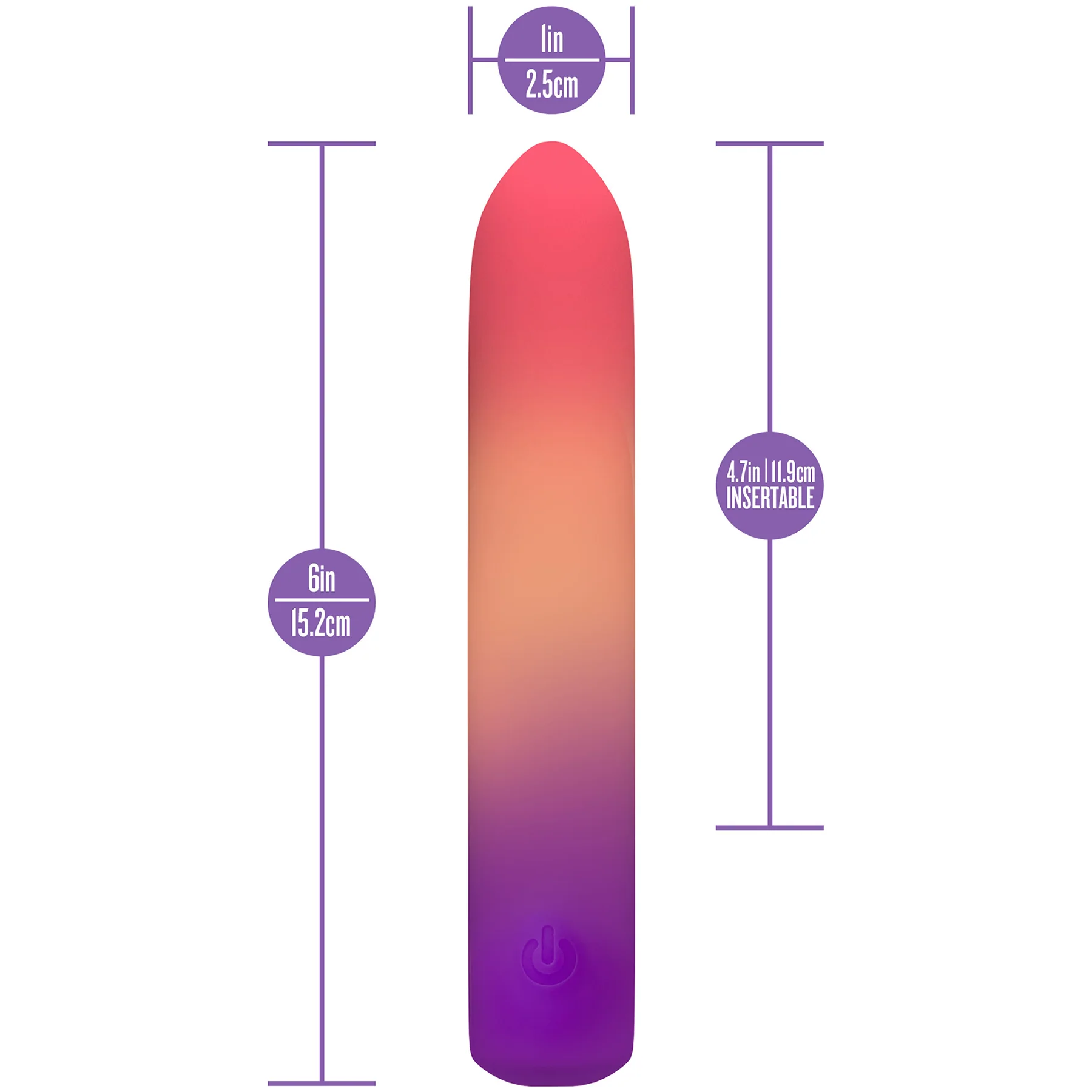 Play With Me Sunset Passion Rechargeable Silicone Bullet Vibrator By Blush - Image 11