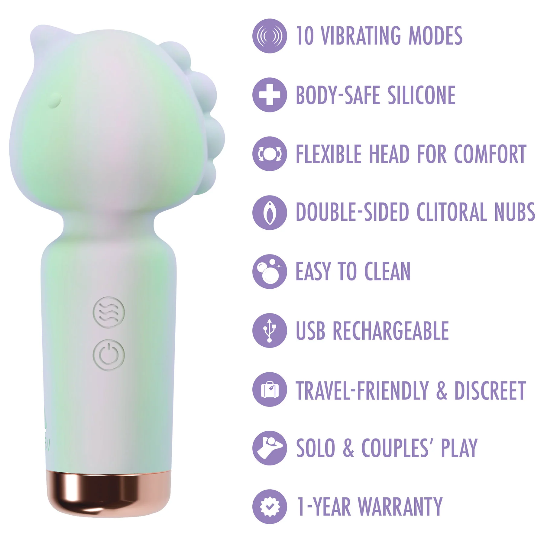 Play With Me Unicorn Dreams Silicone Rechargeable Clitoral Stimulator By Blush - Image 14