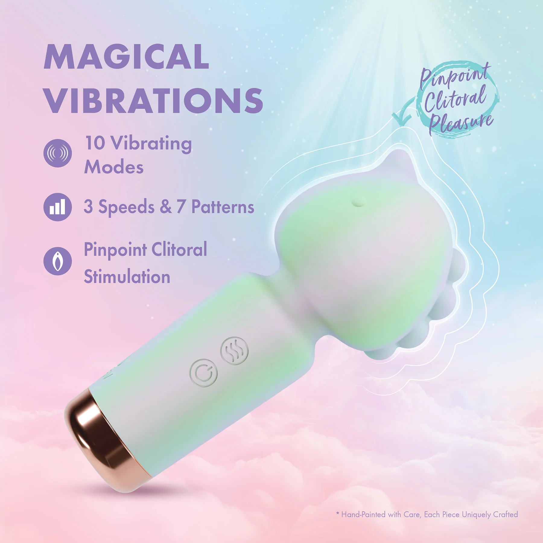 Play With Me Unicorn Dreams Silicone Rechargeable Clitoral Stimulator By Blush - Image 2