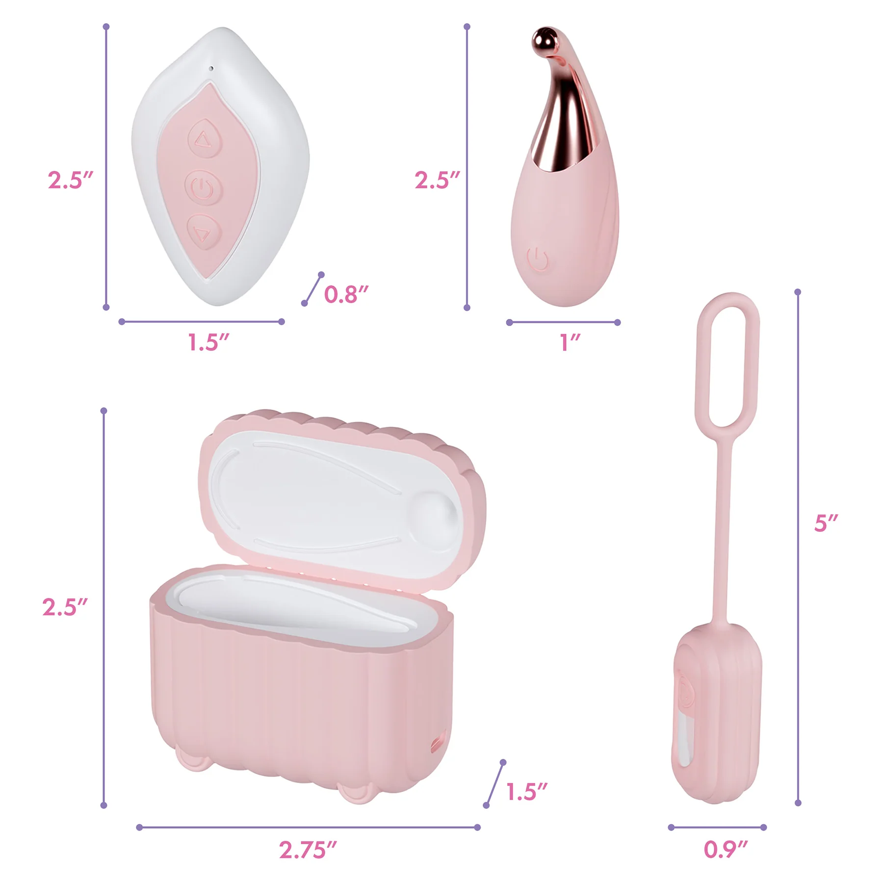 Play With Me Wanderlust Silicone Rechargeable Mini Vibrator Set By Blush - Image 10