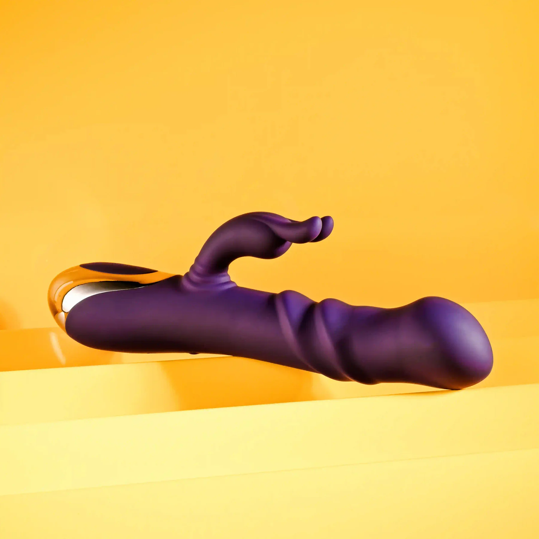 Playboy Pleasure Bunny Punch Silicone Rabbit Vibrator With G-Spot Swirl - Image 8