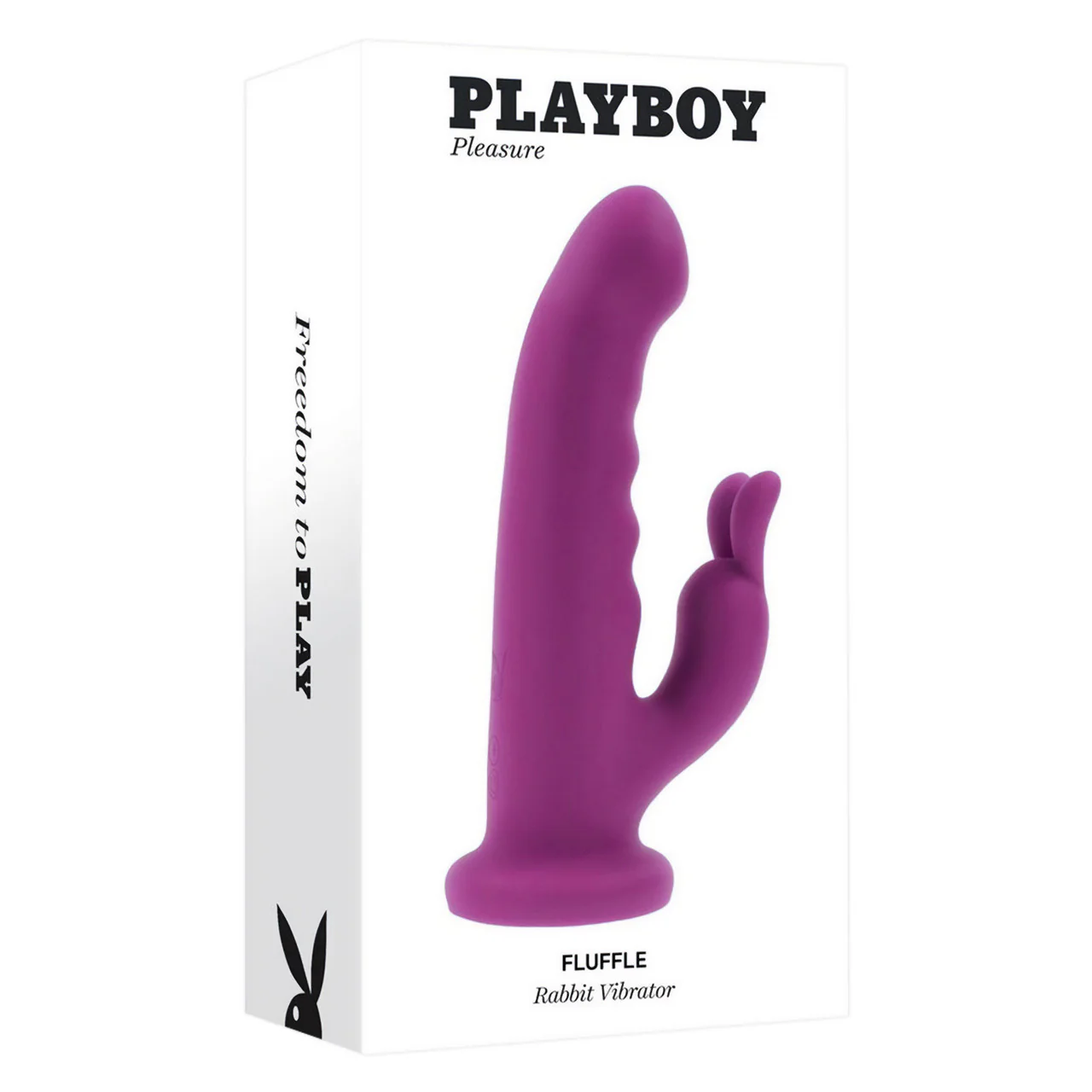 Playboy Pleasure Fluffle Rechargeable Silicone Twirling Rabbit Vibrator With Suction Cup - Image 15