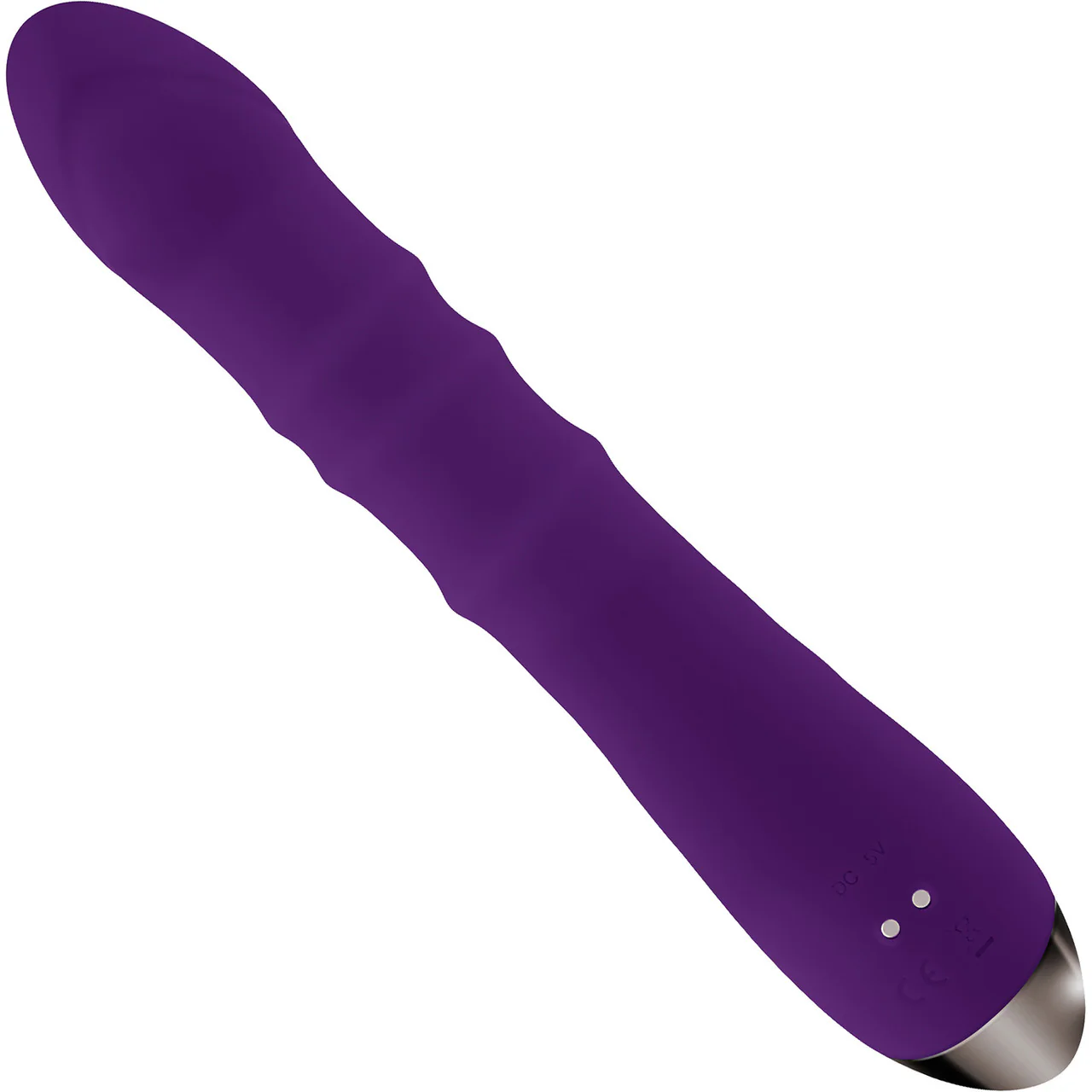 Playboy Pleasure Hop To It Waterproof Rechargeable Silicone Thrusting Rabbit Vibrator - Purple - Image 4