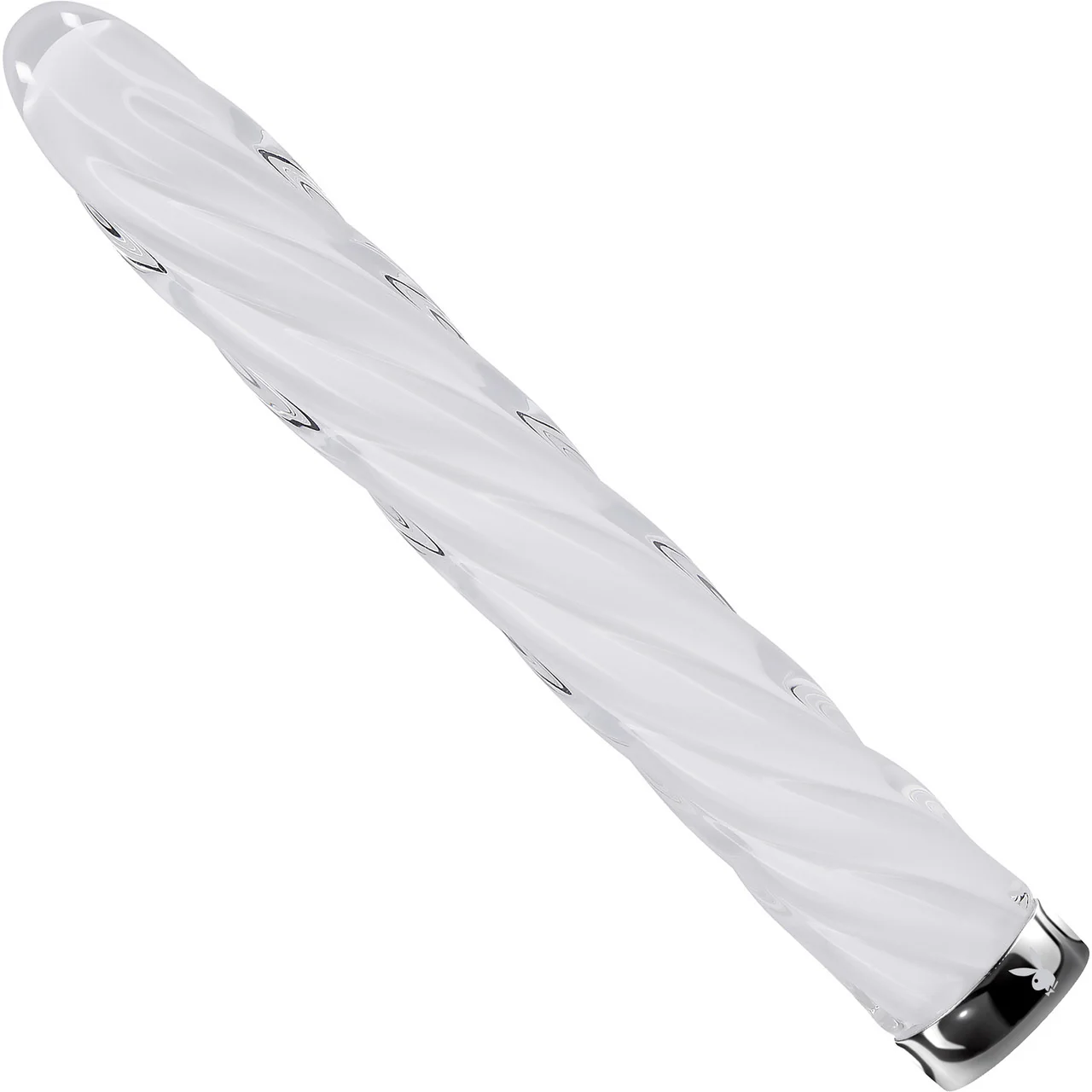 Playboy Pleasure In A Twist Rechargeable Waterproof Glass Vibrator - Image 3