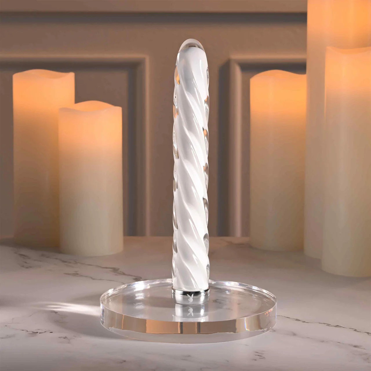 Playboy Pleasure In A Twist Rechargeable Waterproof Glass Vibrator - Image 6