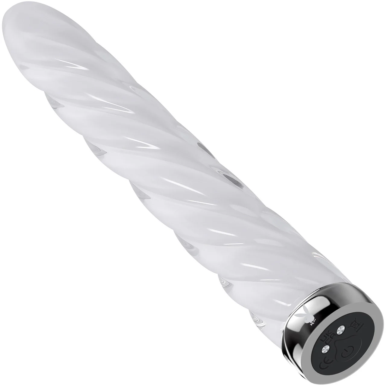 Playboy Pleasure In A Twist Rechargeable Waterproof Glass Vibrator - Image 7