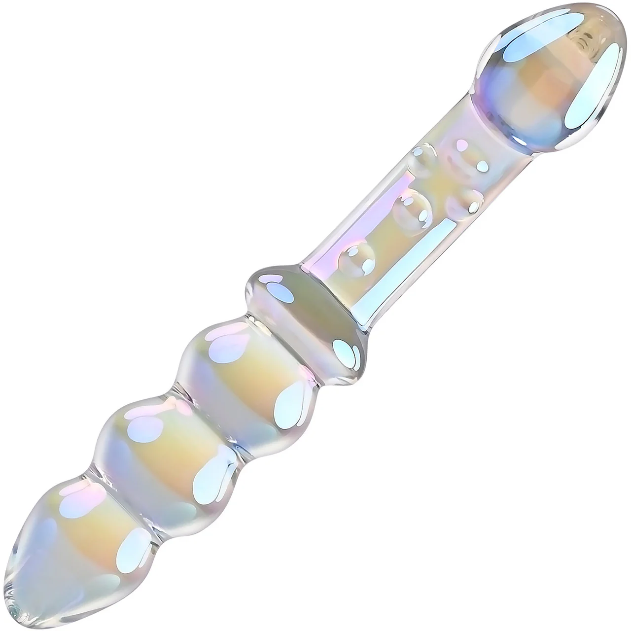 Playboy Pleasure Jewels Double G-Spot Glass Dildo - Image 3
