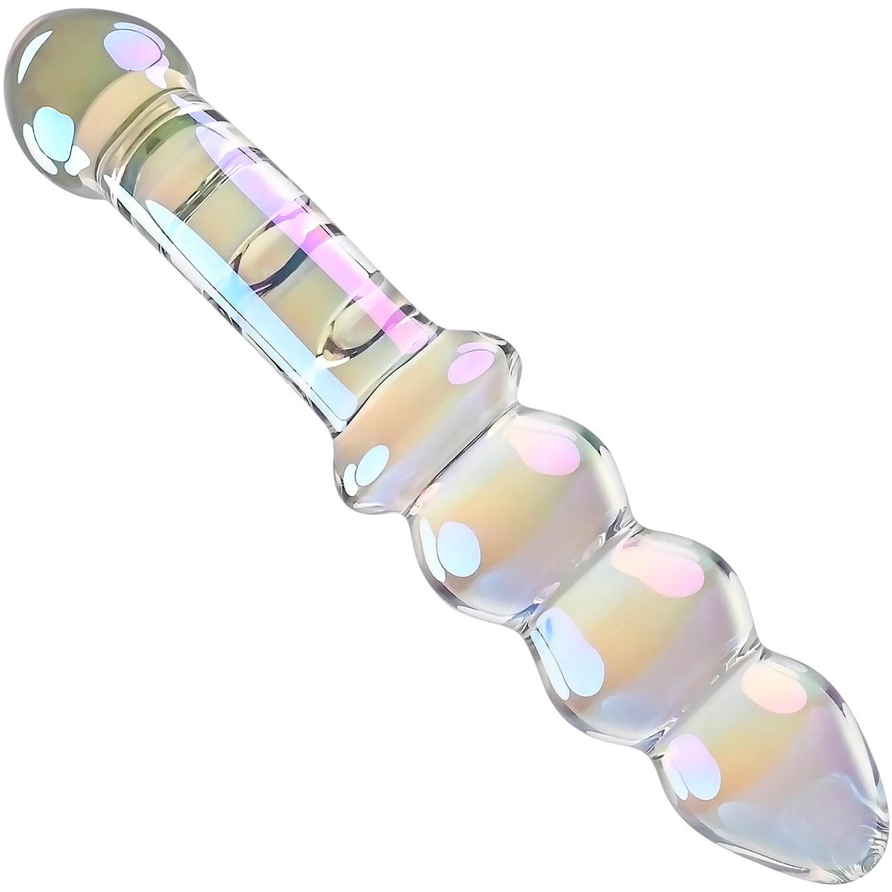 Playboy Pleasure Jewels Double G-Spot Glass Dildo - Image 4