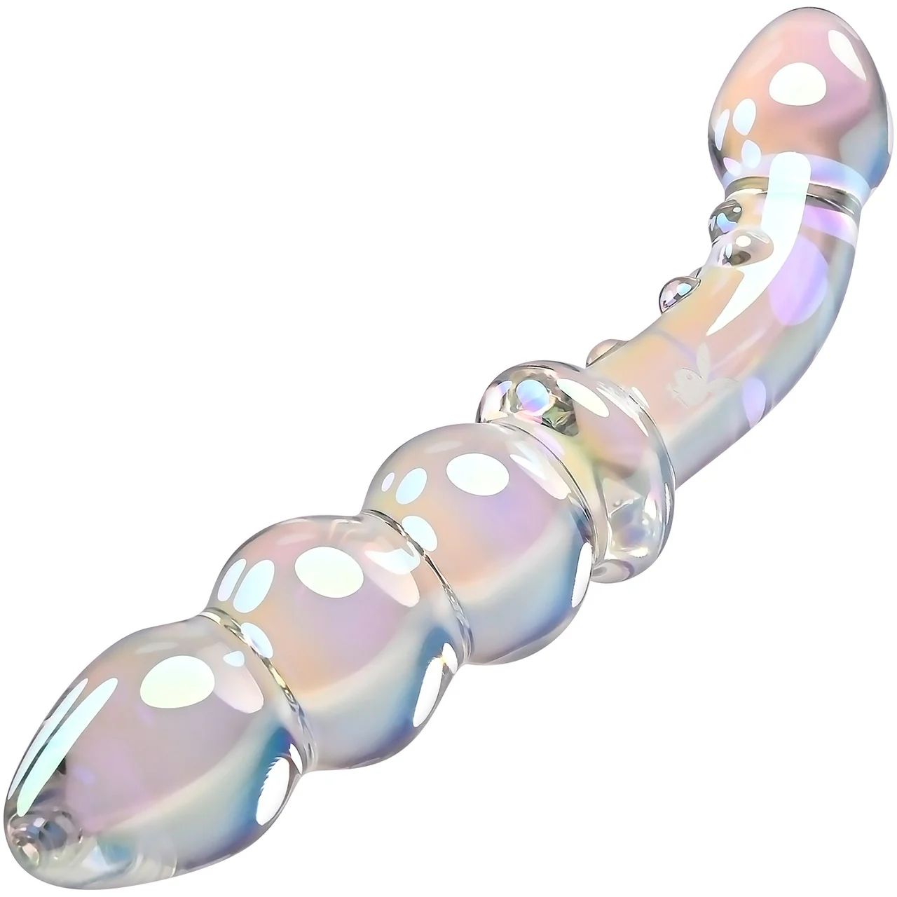 Playboy Pleasure Jewels Double G-Spot Glass Dildo - Image 5