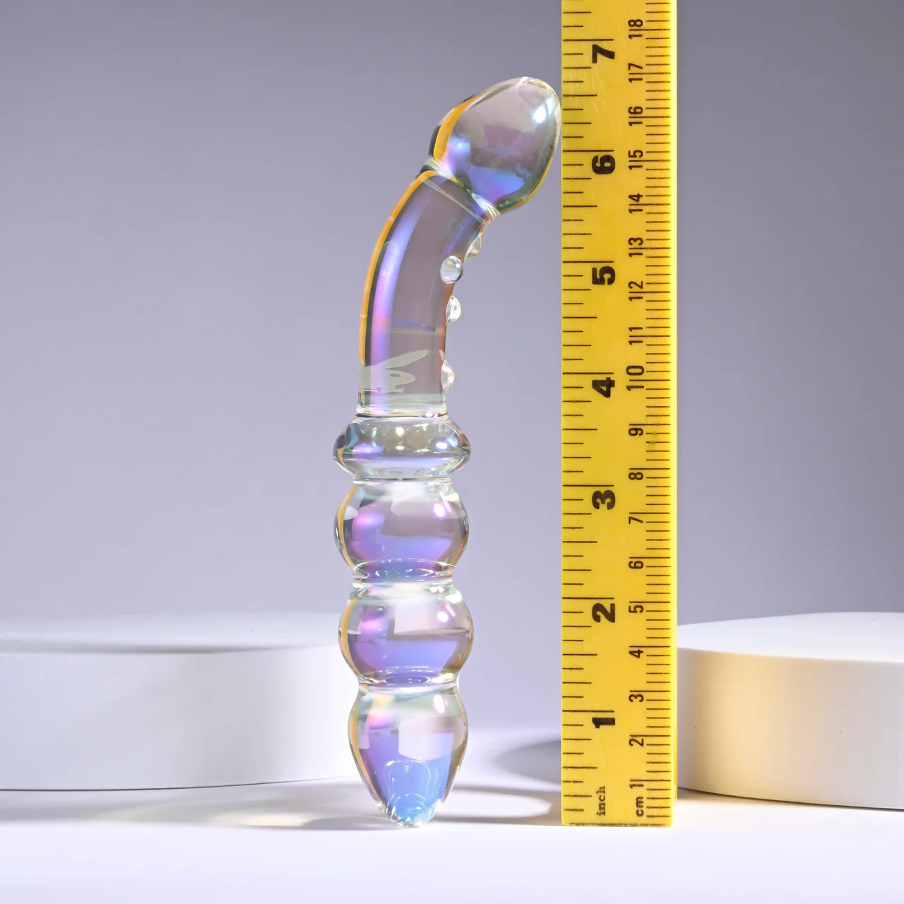 Playboy Pleasure Jewels Double G-Spot Glass Dildo - Image 8