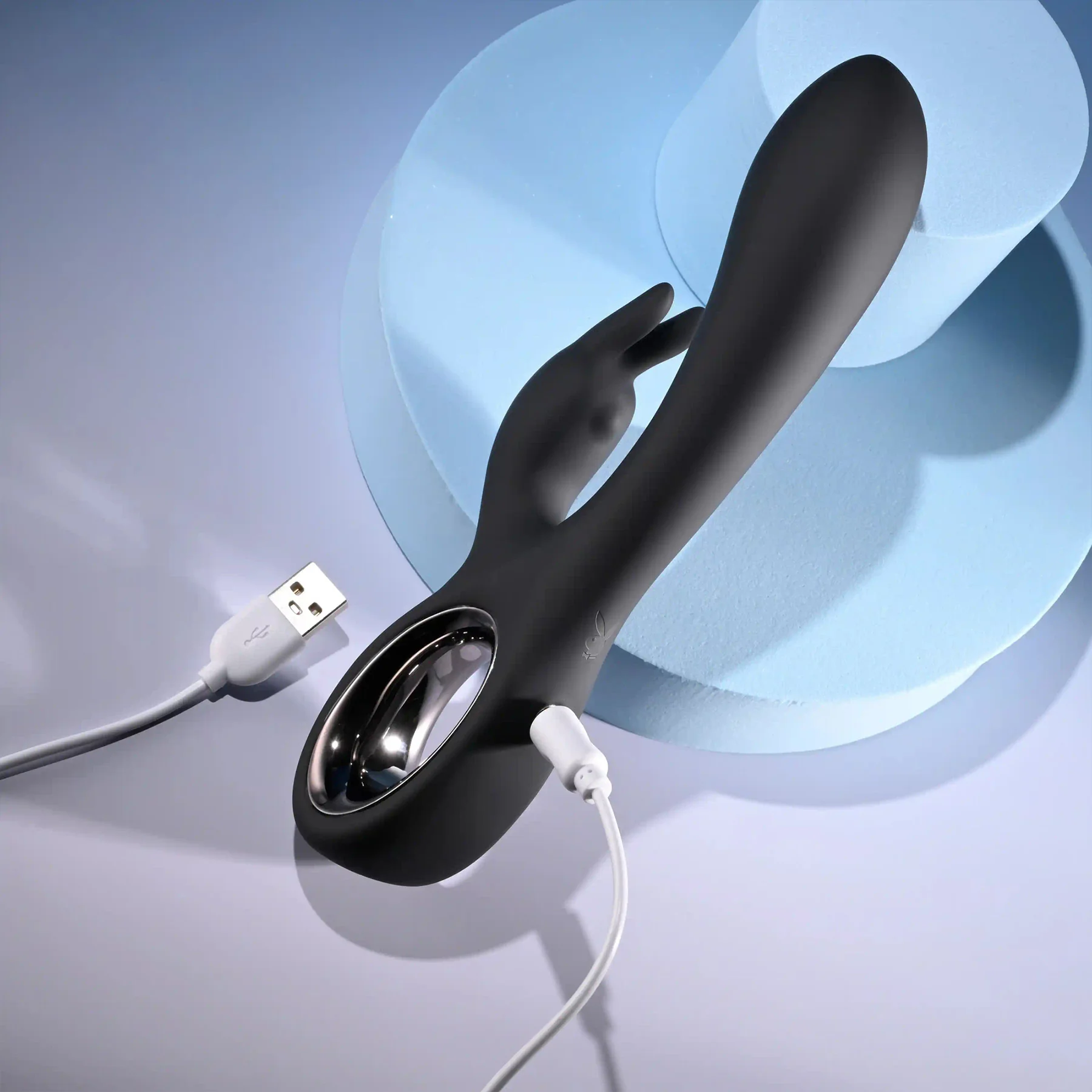 Playboy Pleasure Late Night Bunny Rechargeable Silicone Rabbit Vibrator - Image 8