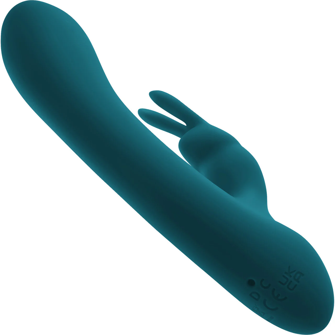 Playboy Pleasure Lil Rabbit Waterproof Rechargeable Silicone Dual Stimulation Vibrator - Teal - Image 4