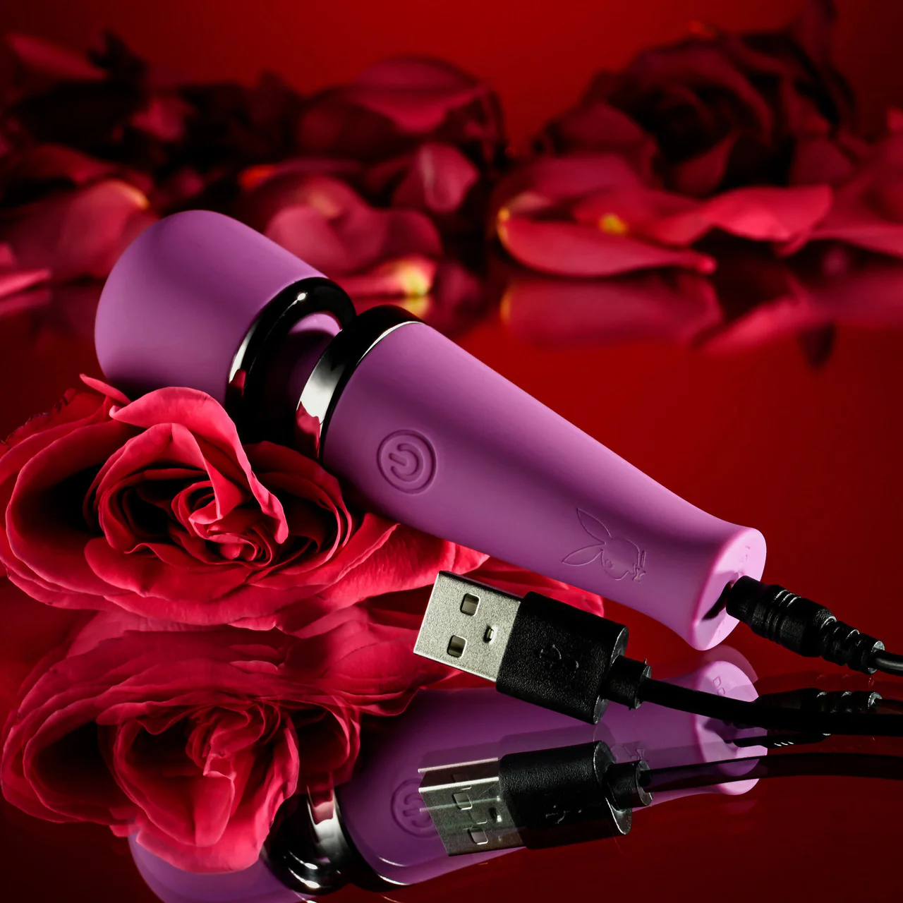Playboy Pleasure Mic Drop Rechargeable Waterproof Silicone Mini Wand Vibrator - Image 8