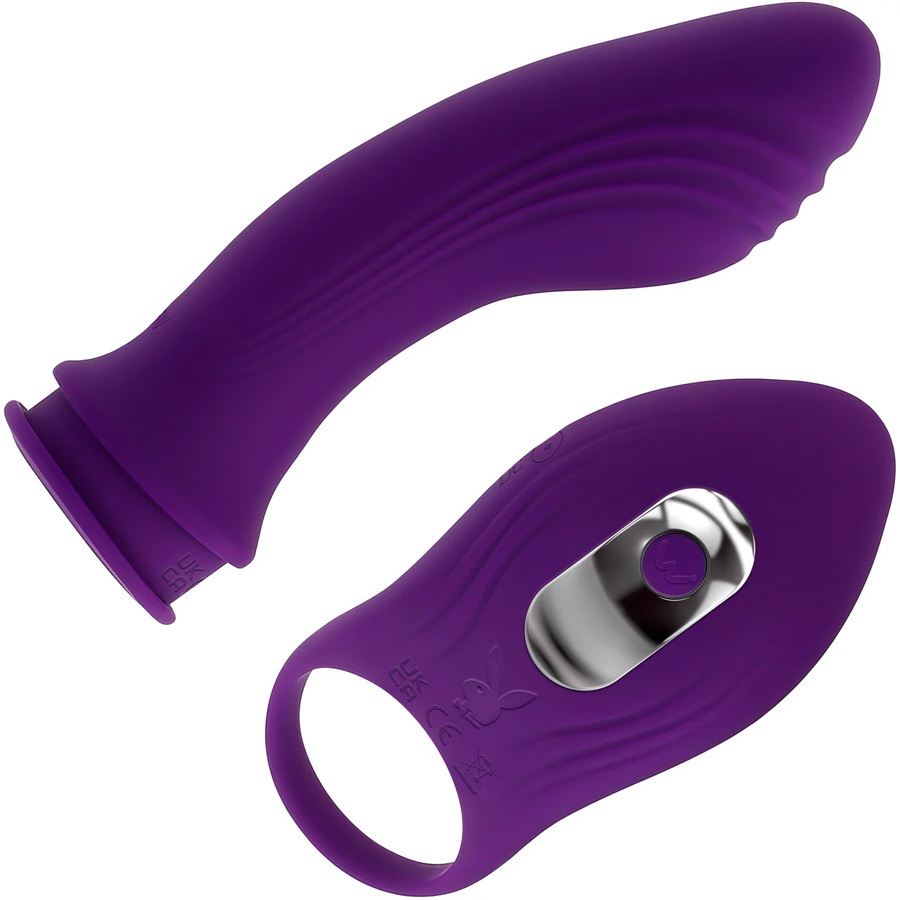 Playboy Pleasure Mix & Match Silicone Dual Stimulation Vibrator With Removable Cock Ring - Image 3