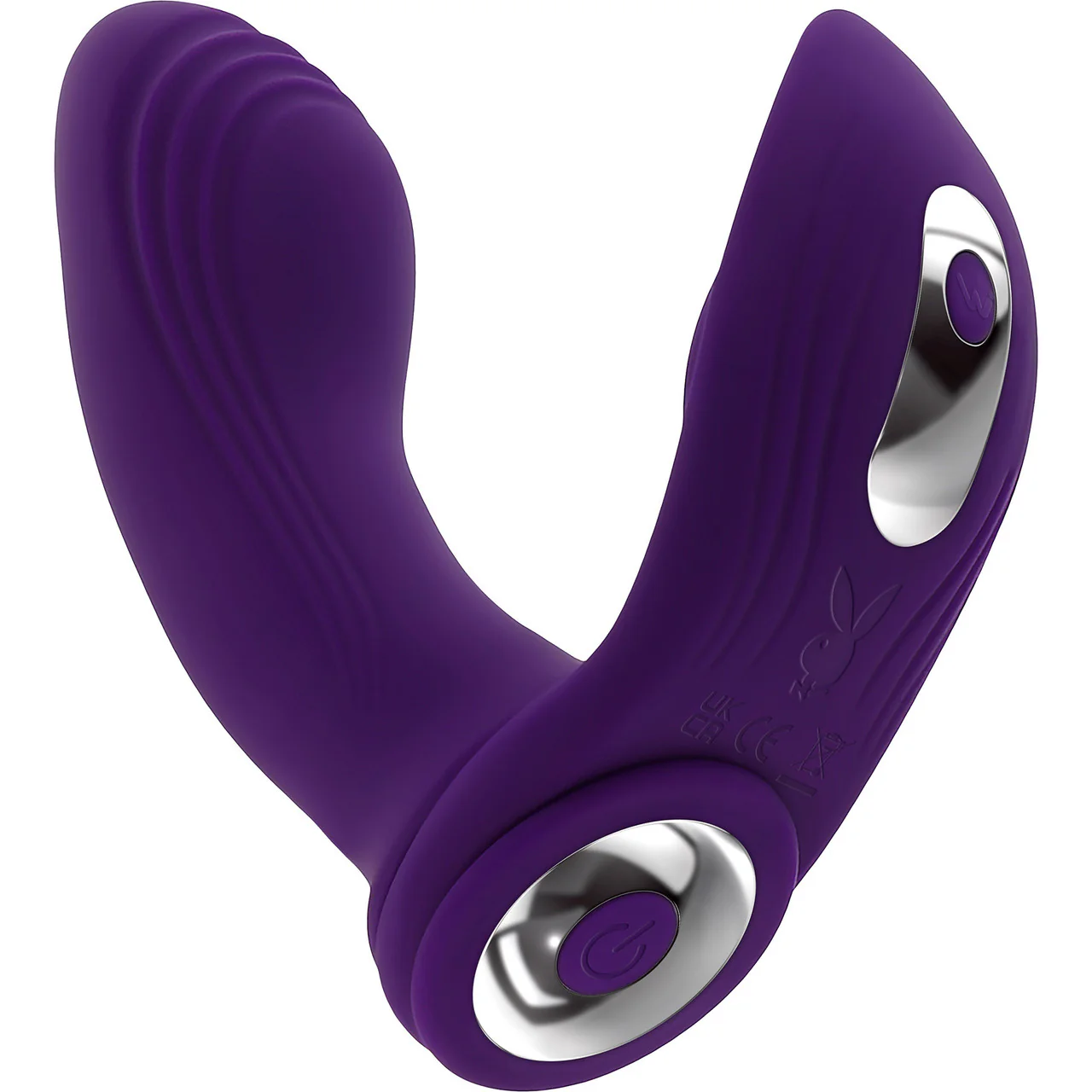 Playboy Pleasure Mix & Match Silicone Dual Stimulation Vibrator With Removable Cock Ring - Image 4