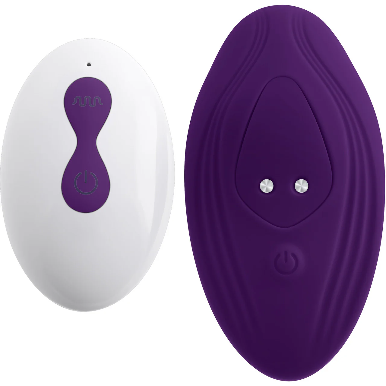 Playboy Pleasure Our Little Secret Rechargeable Silicone Panty Vibe With Remote - Purple - Image 2