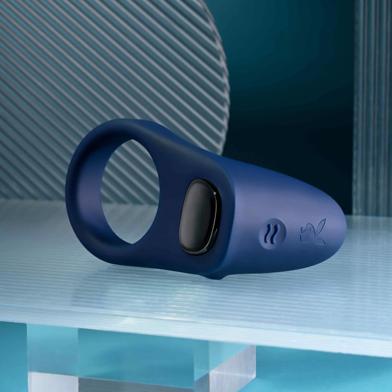 Playboy Pleasure Point Rechargeable Waterproof Silicone Vibrating Couples Cock Ring - Image 15