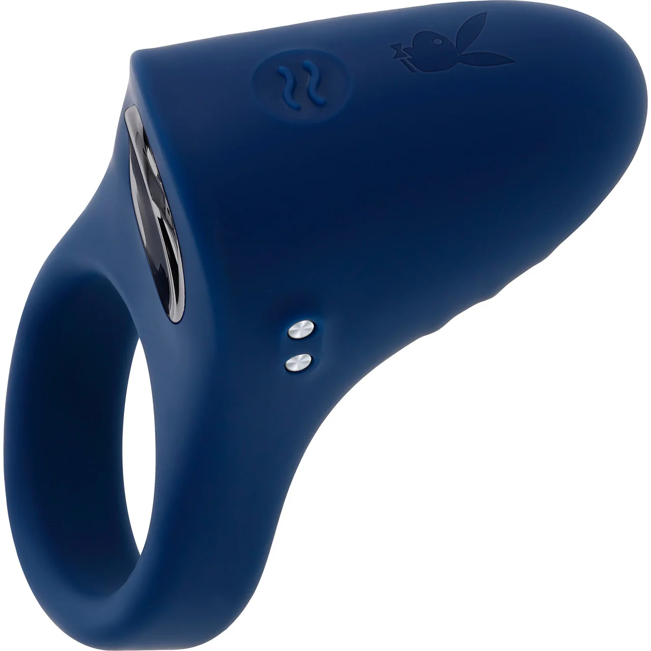Playboy Pleasure Point Rechargeable Waterproof Silicone Vibrating Couples Cock Ring - Image 6