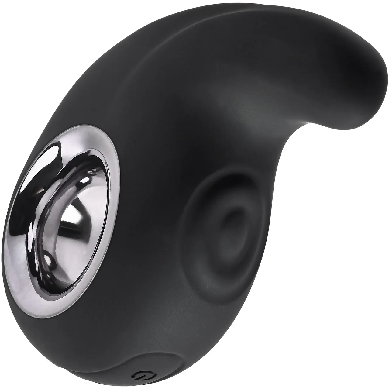 Playboy Pleasure Ring My Bell Waterproof Tapping Silicone Dual Stimulation Vibrator - Black - Image 3