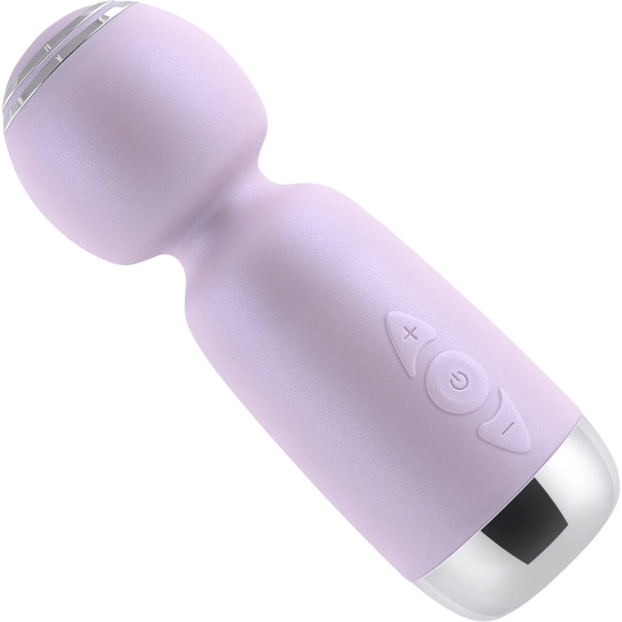 Playboy Pleasure Royal Rechargeable Silicone Vibrating Mini Massage Wand - Lavender - Image 2